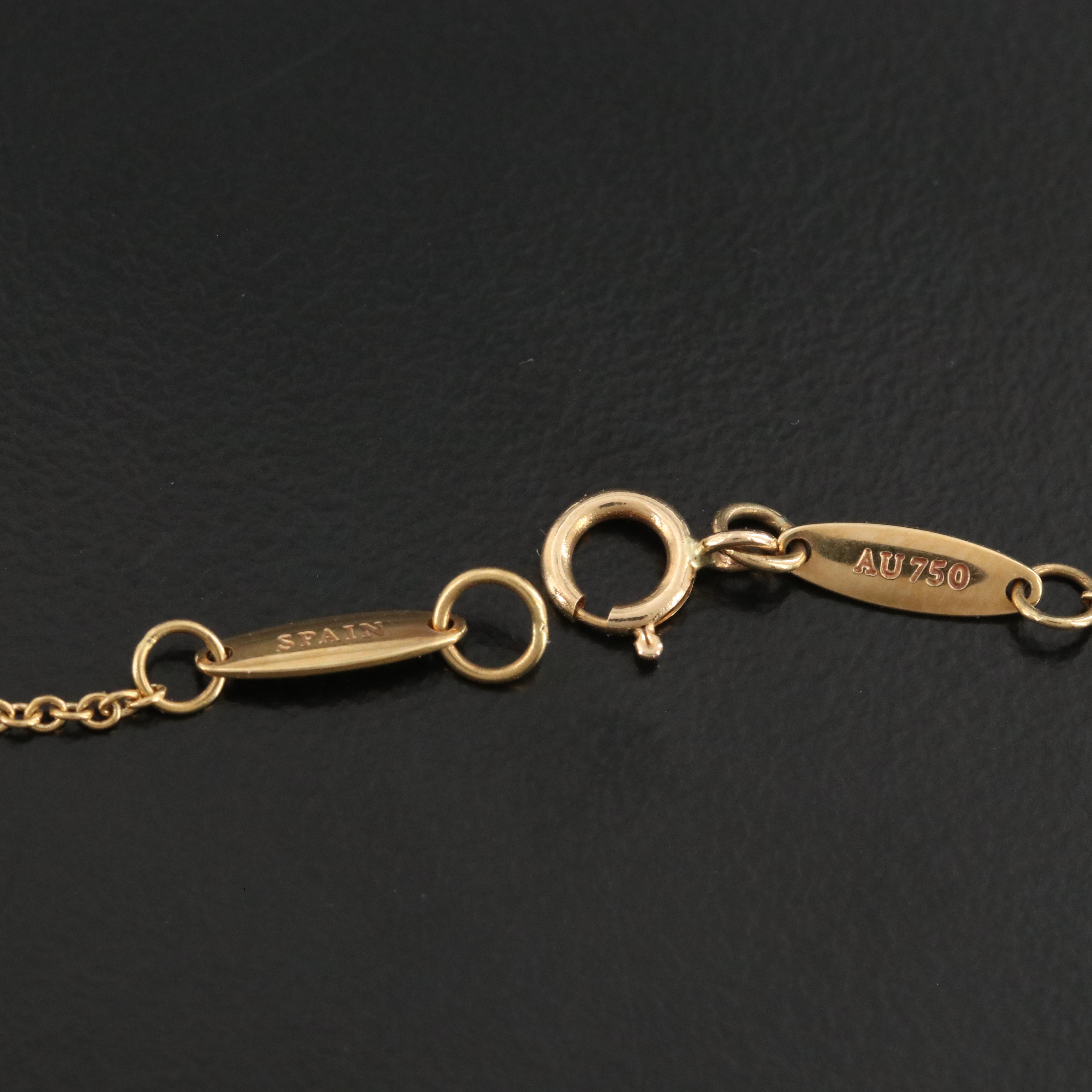 Elsa Peretti for Tiffany & Co. Open Heart 18K Pendant Necklace