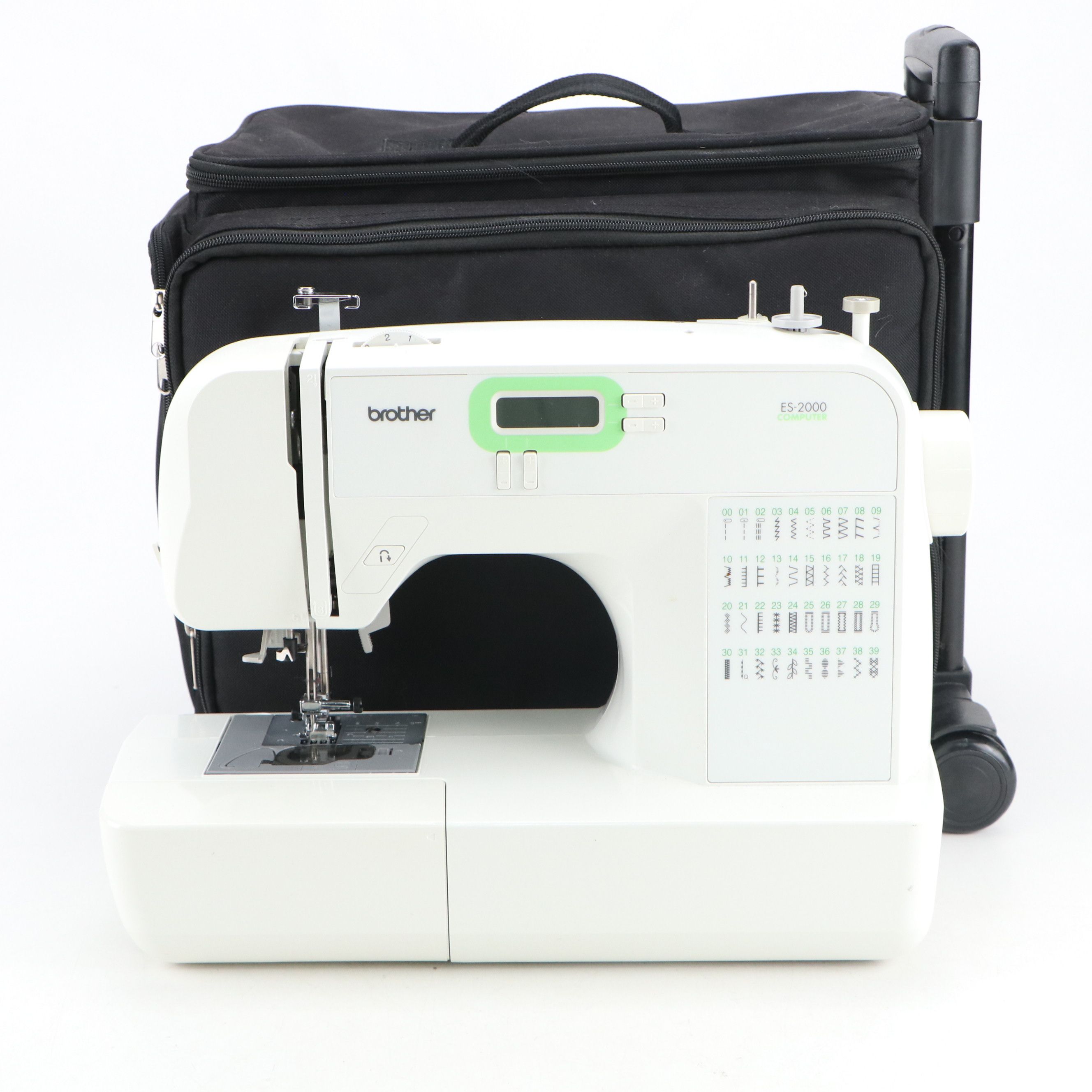 Brother ES-2000 Computer Electric Sewing Machine with Canvas Rolling Case
