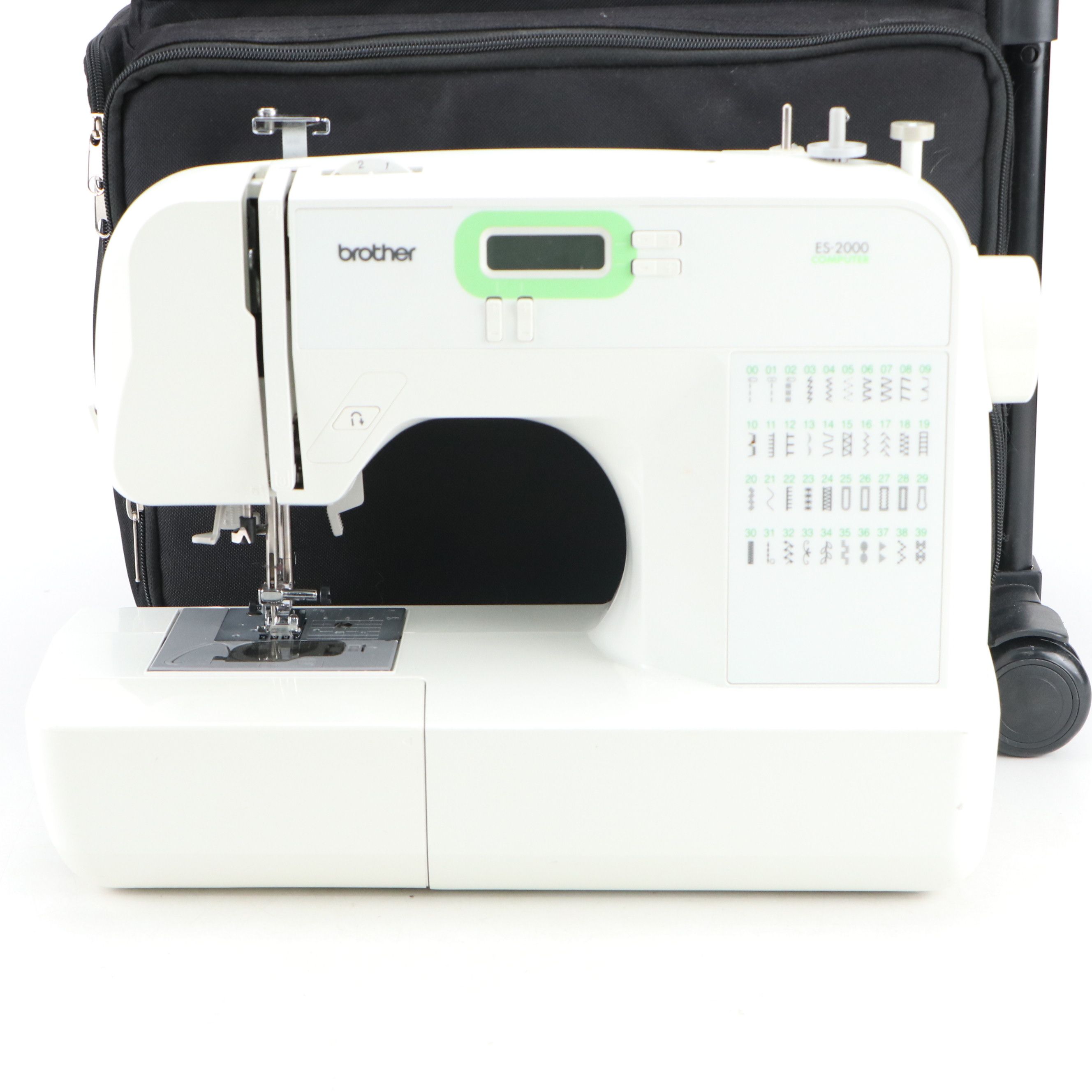 Brother ES-2000 Computer Electric Sewing Machine with Canvas Rolling Case