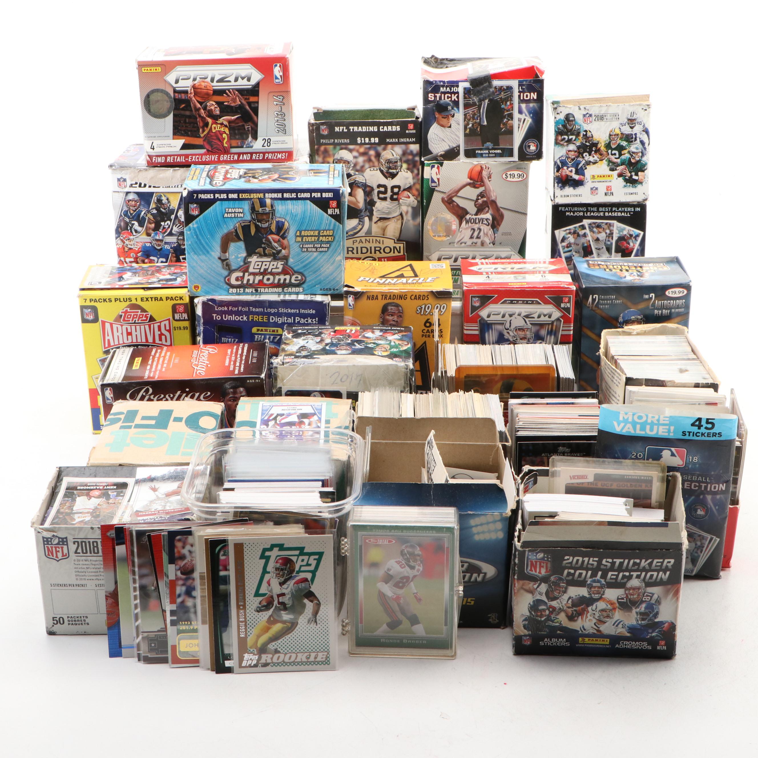 Bowman with Other Sports Cards Featuring Derek Jeter Relic and More