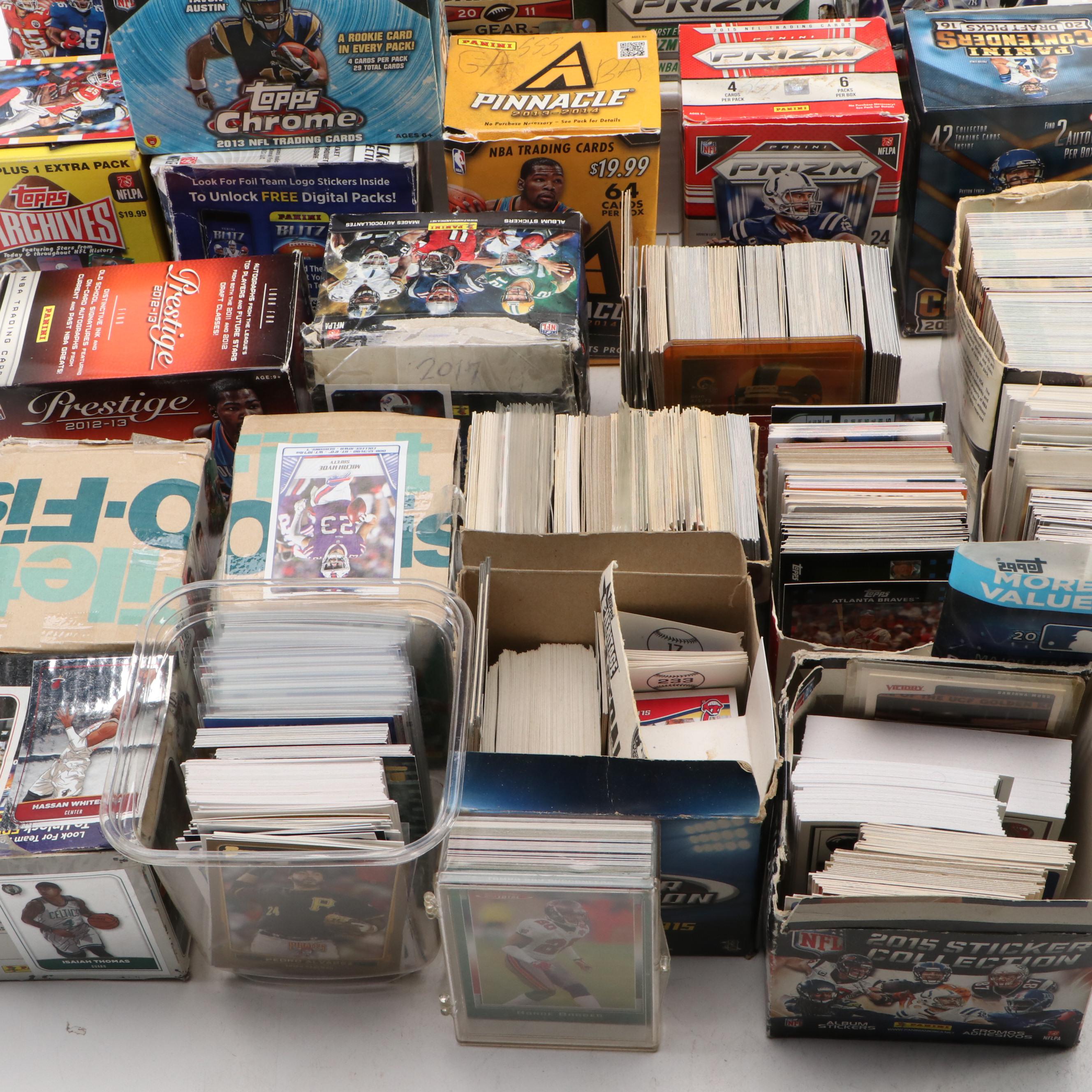 Bowman with Other Sports Cards Featuring Derek Jeter Relic and More