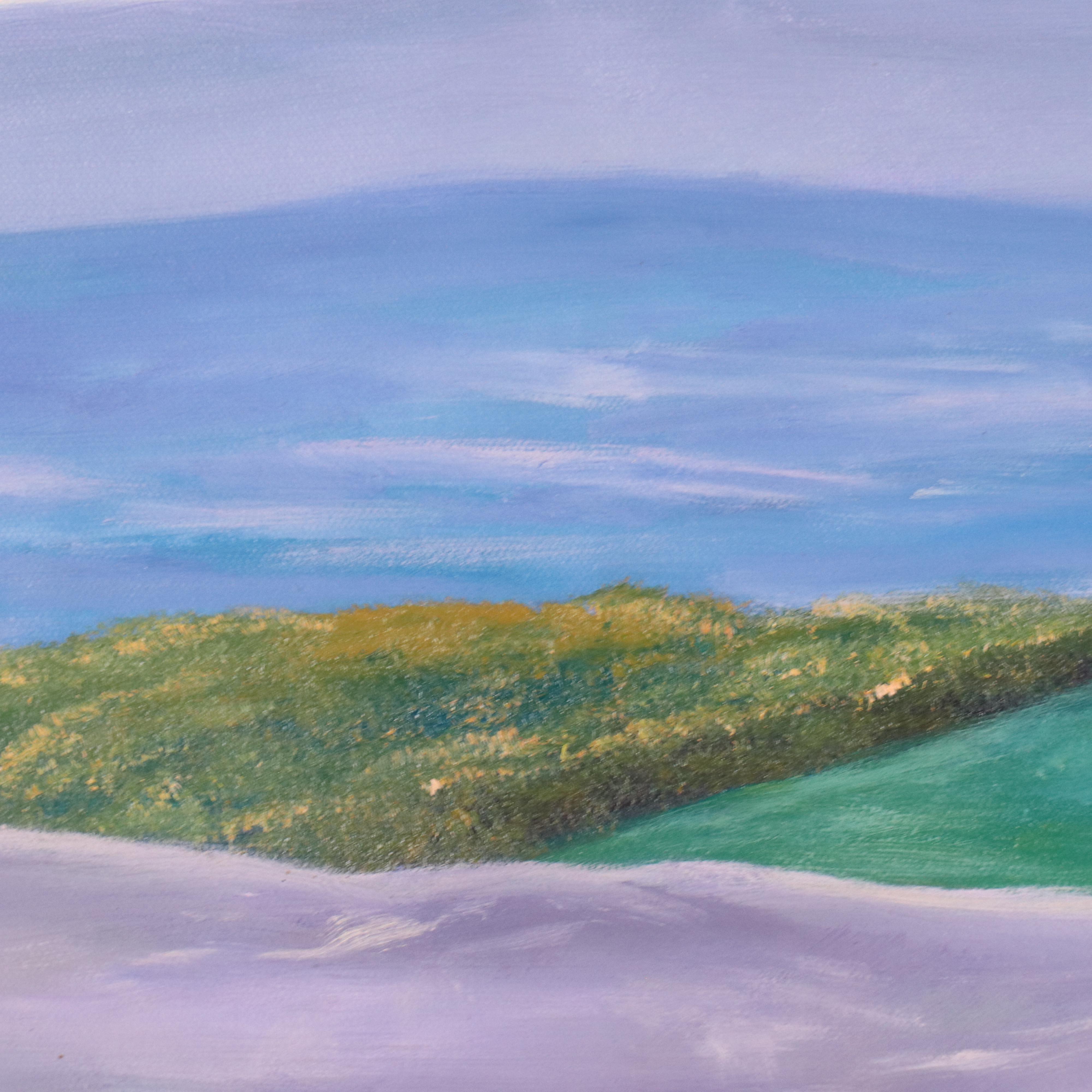 Xie Landscape Oil Painting, 21st Century