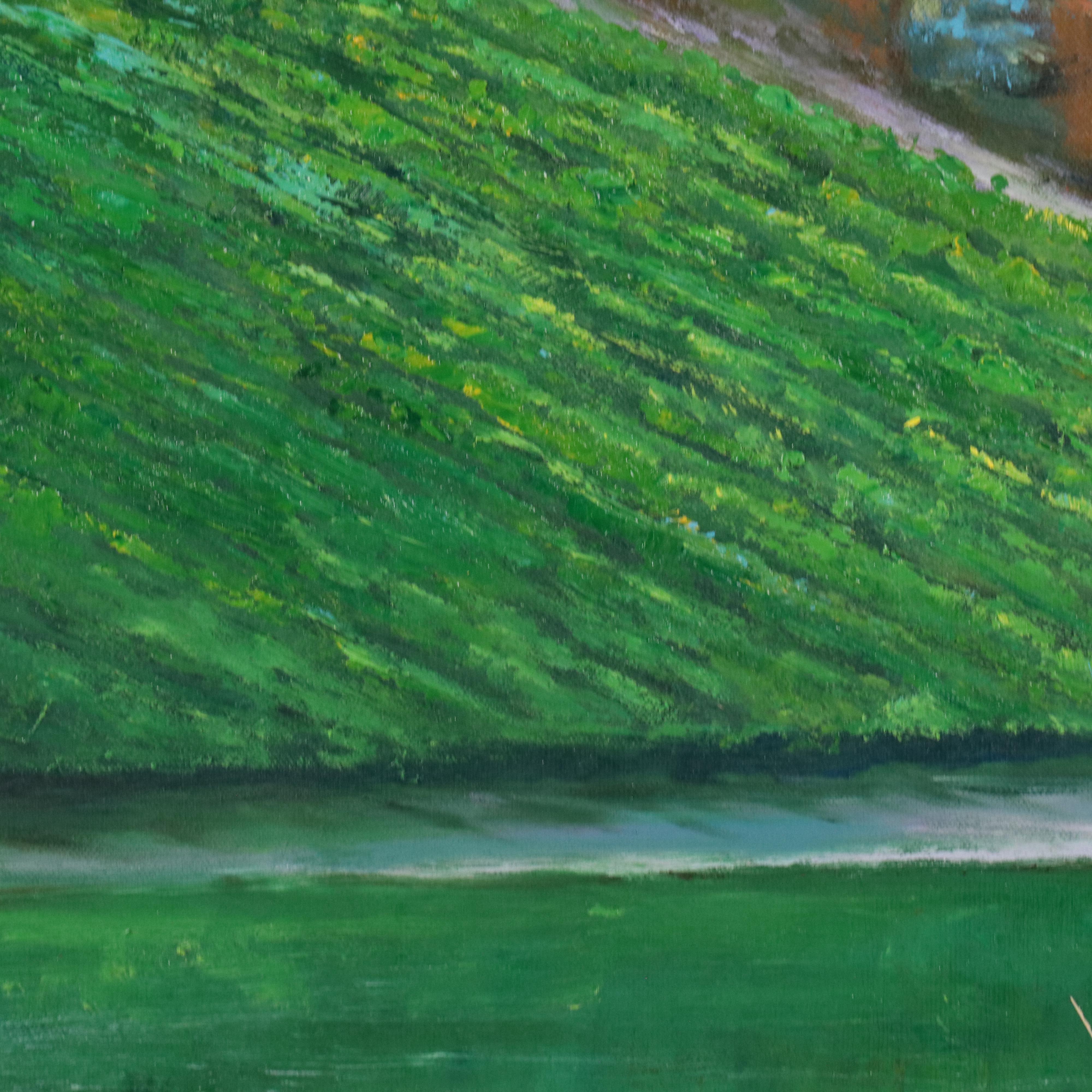 Xie Landscape Oil Painting, 21st Century