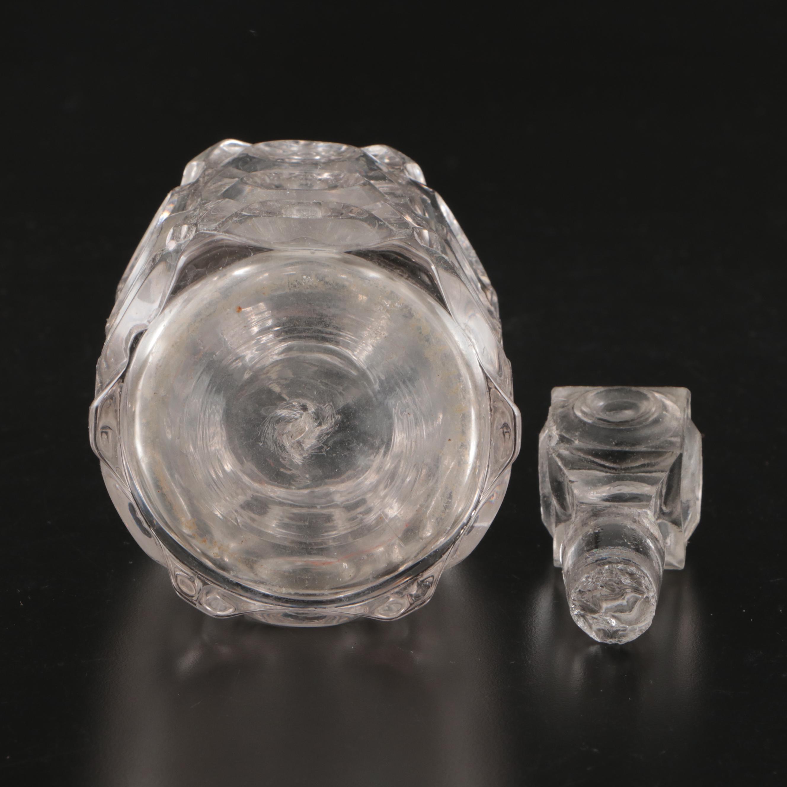 Old Grand-Dad, Seagram's Crown Royal and Other Glass Whiskey Bottles