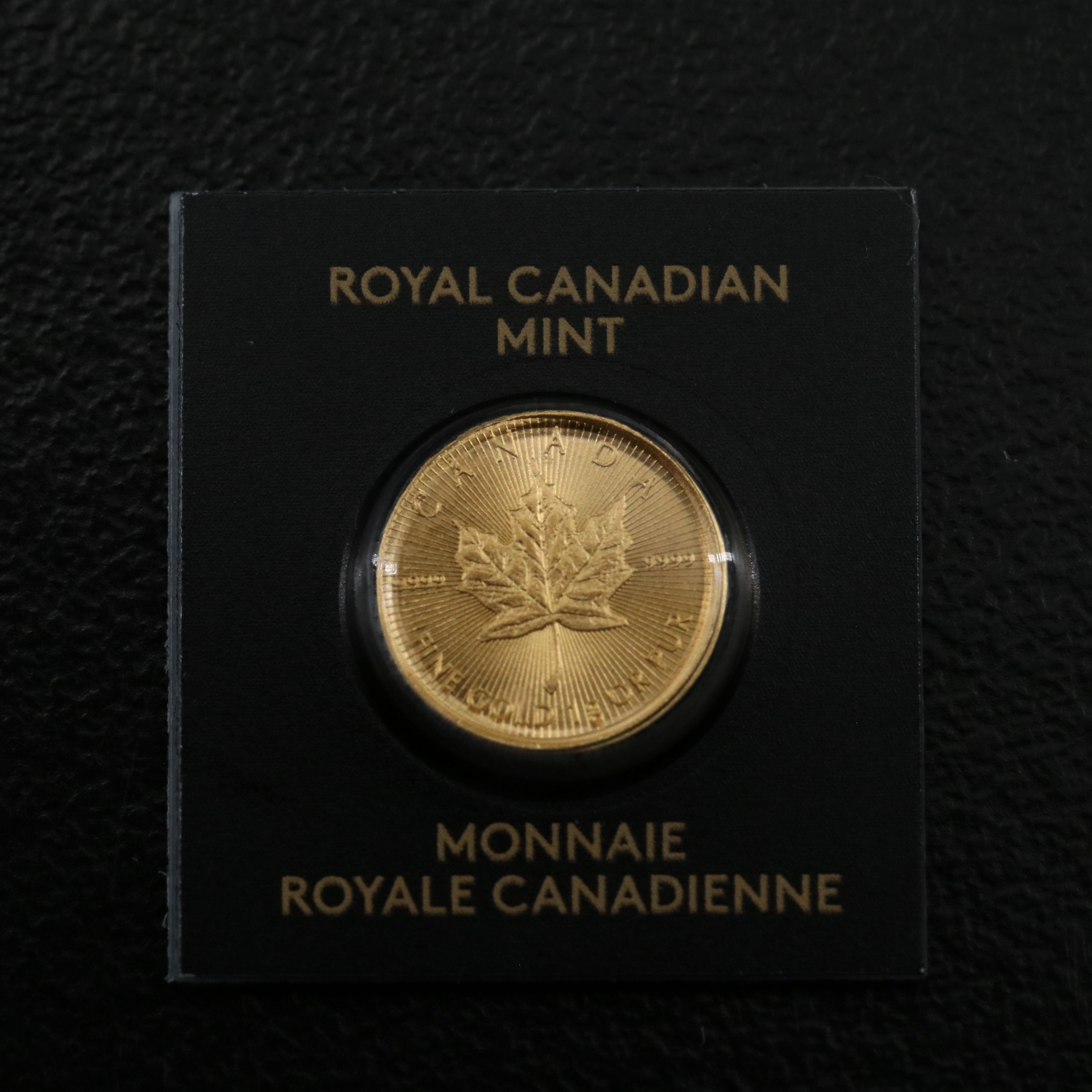 2023 Canada Fifty Cents One Gram Gold Maple Leaf Coin