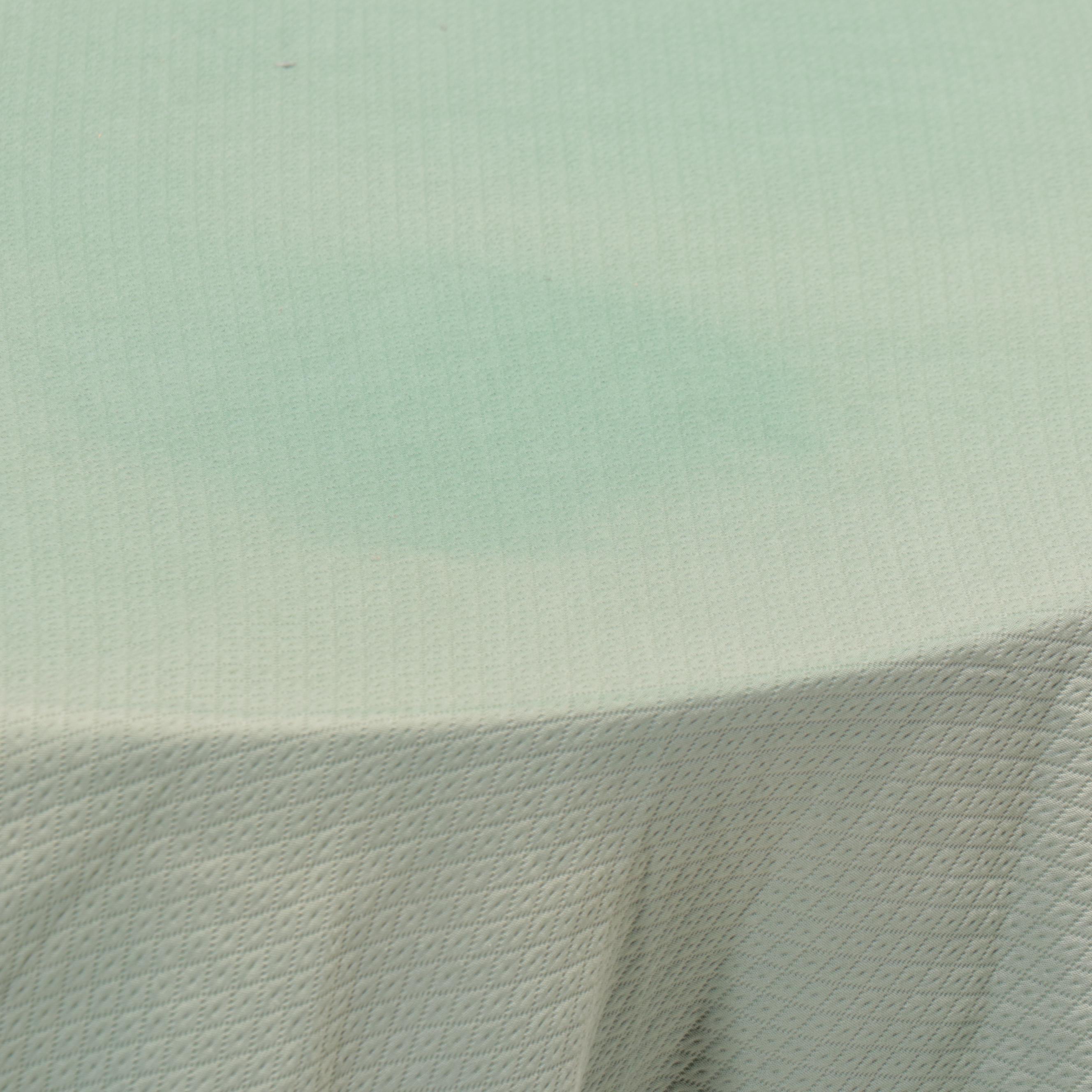 Fabric Covered Center Table with Fringed Trim