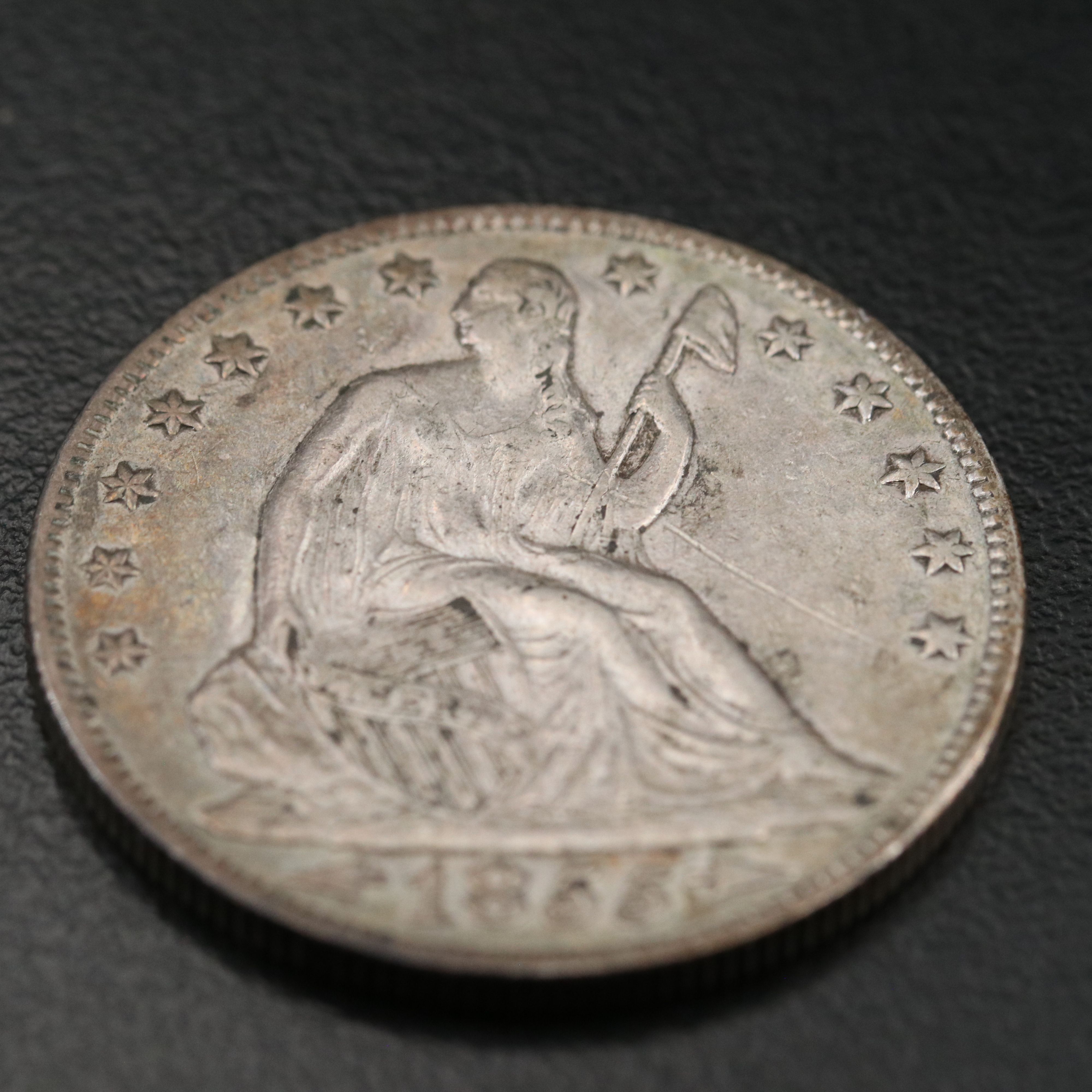 1855-O Seated Liberty Silver Half Dollar