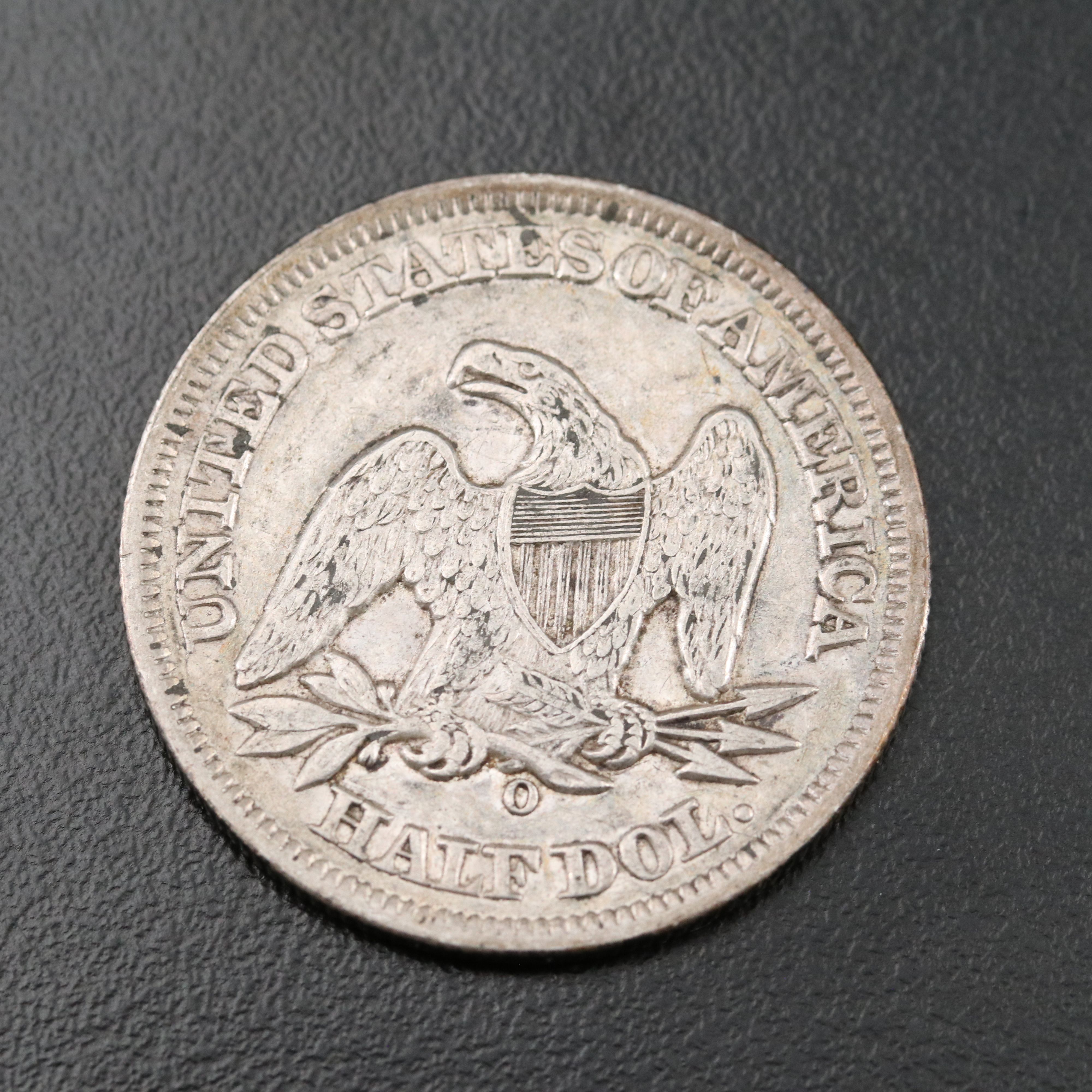 1855-O Seated Liberty Silver Half Dollar