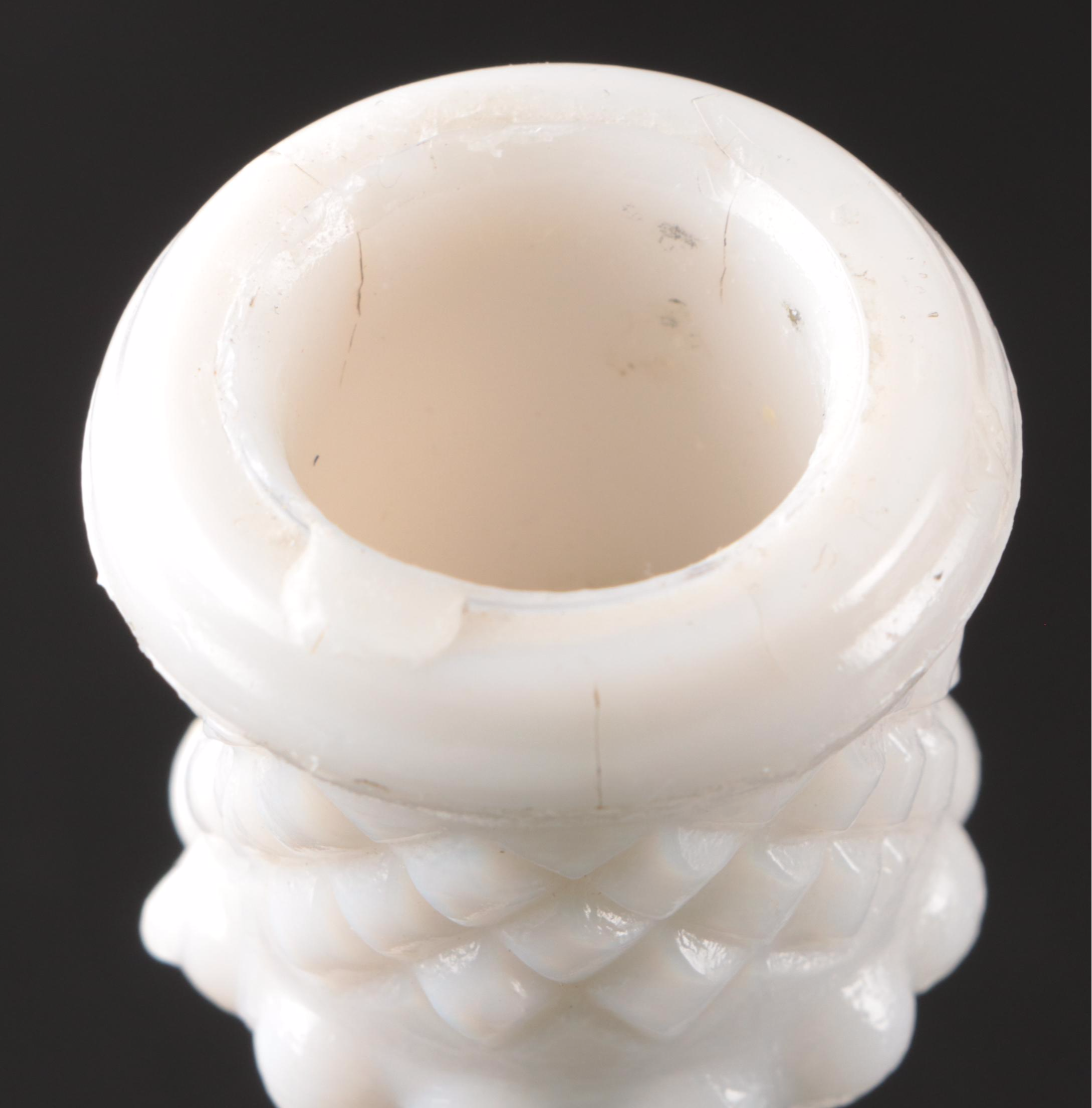 Waterworks Brass Towel Ring, Milk Glass Candle Holders, and More Bathroom Décor