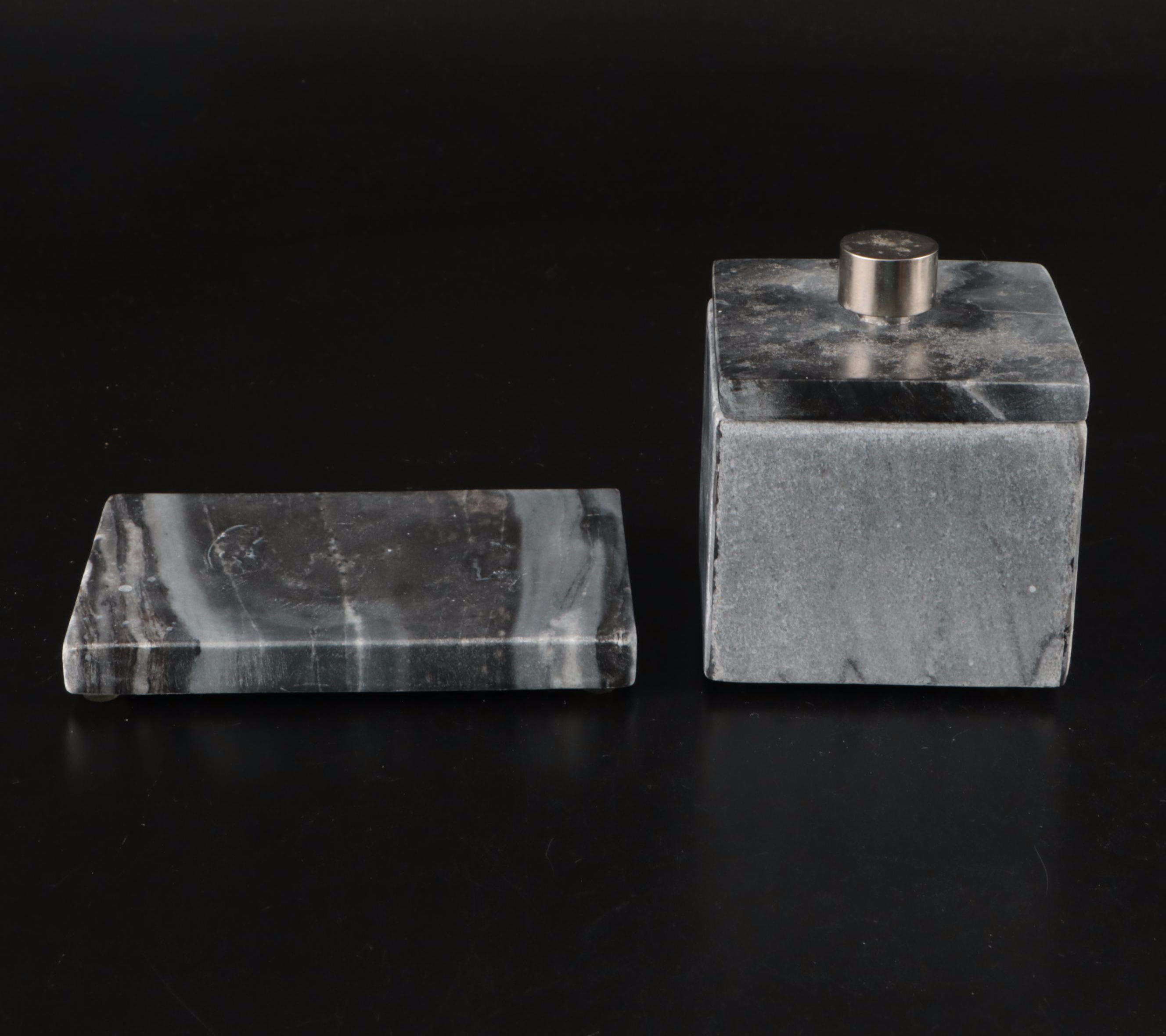 Waterworks Brass Towel Ring, Milk Glass Candle Holders, and More Bathroom Décor