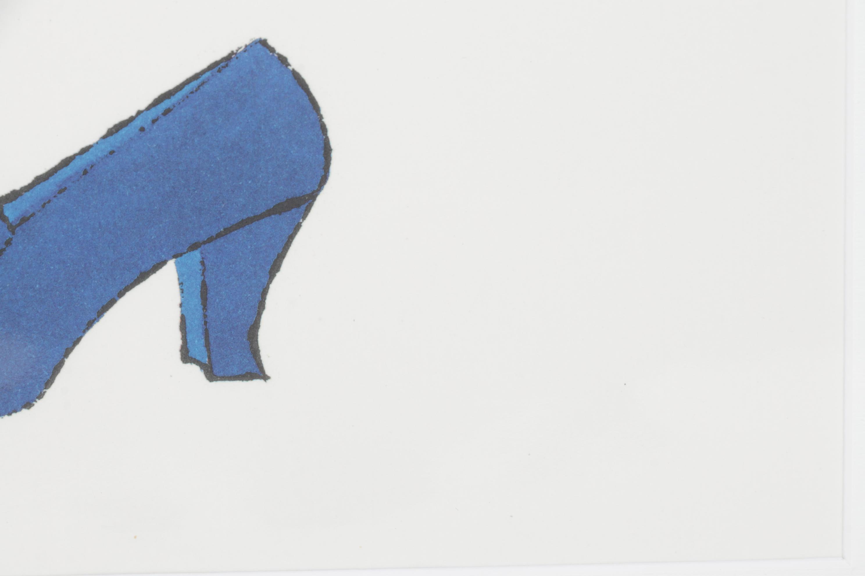 Offset Lithograph after Andy Warhol "In Her Sweet Little Alice Blue Shoes"