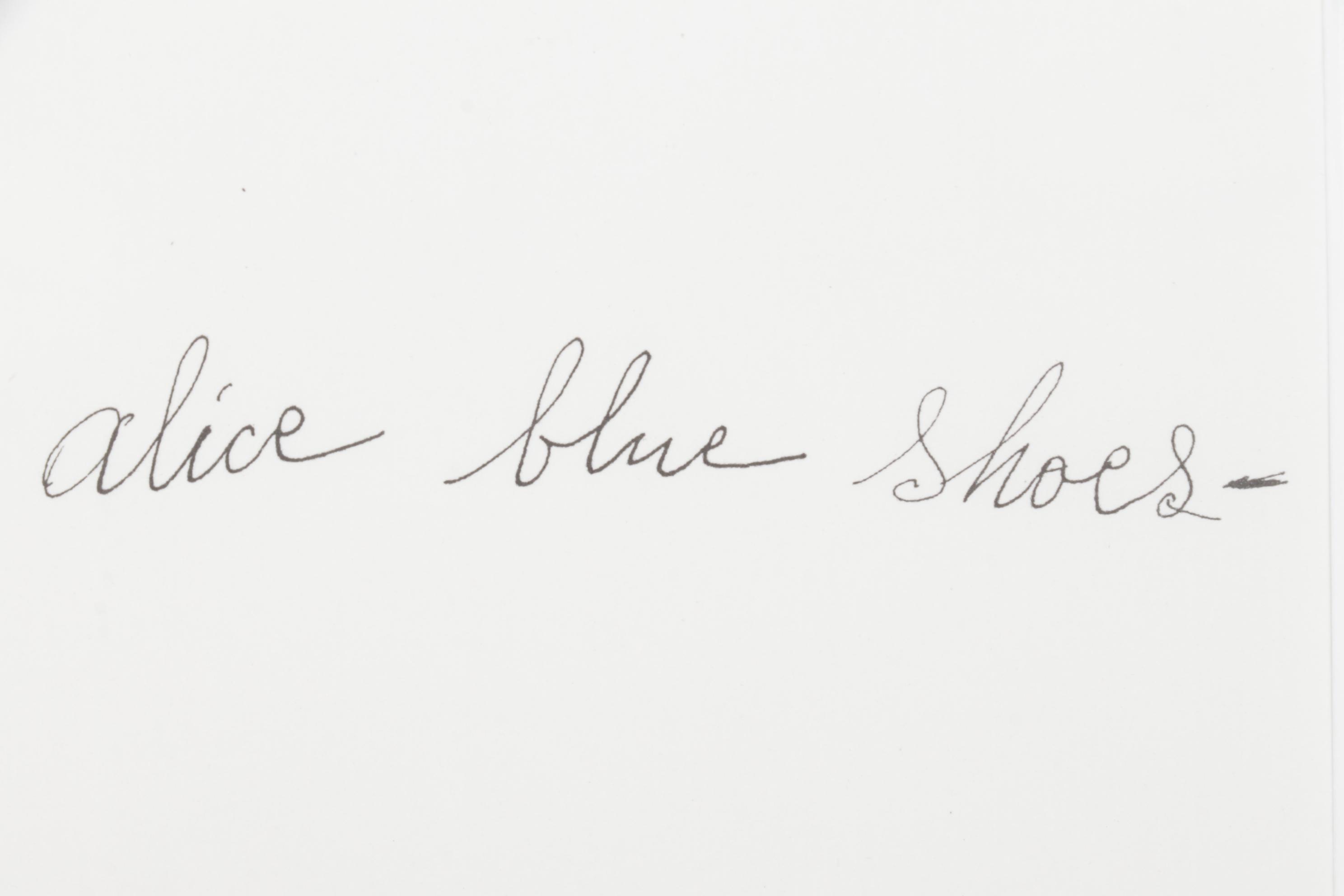 Offset Lithograph after Andy Warhol "In Her Sweet Little Alice Blue Shoes"