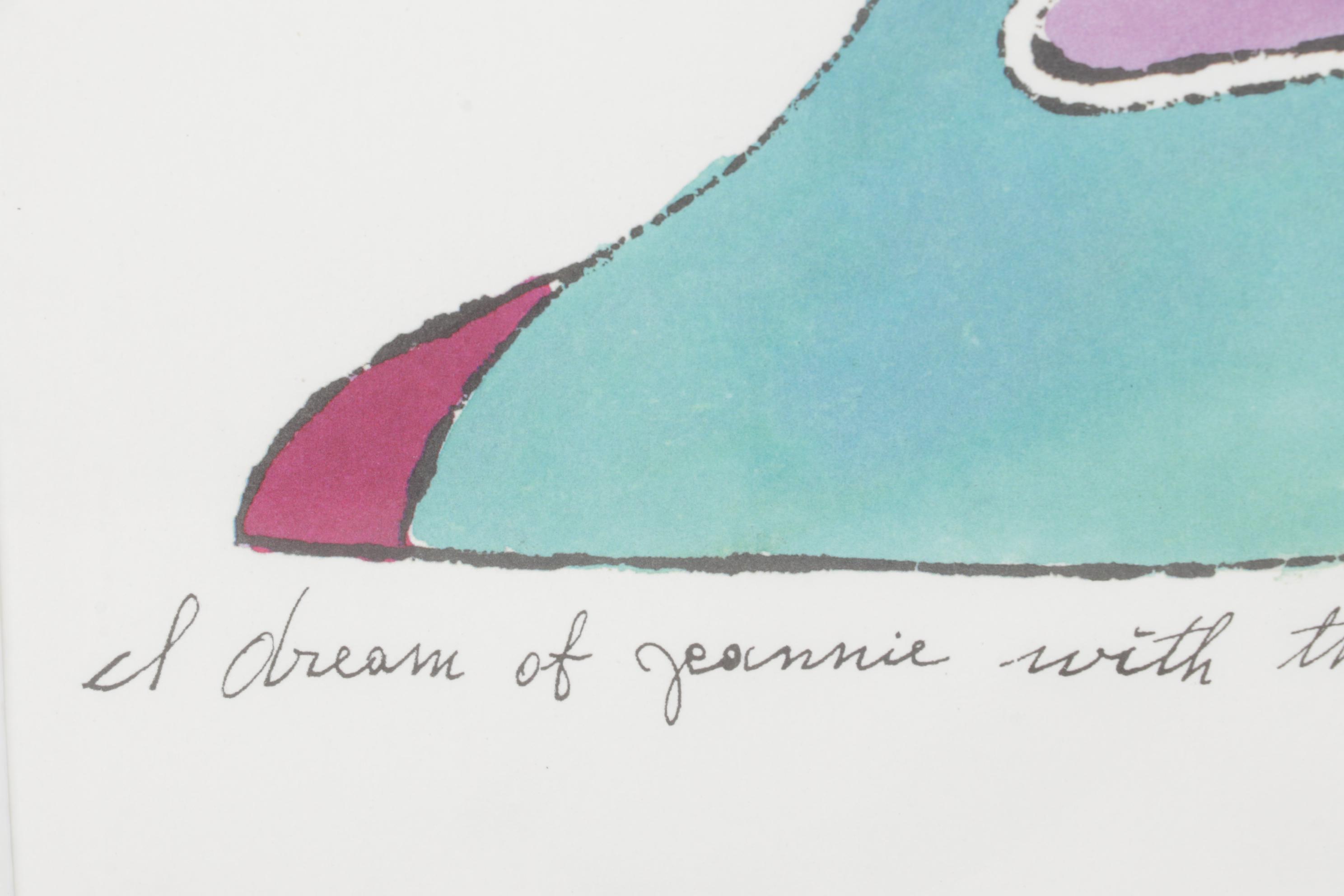 Offset Lithograph after Andy Warhol "I Dream of Jeannie..."