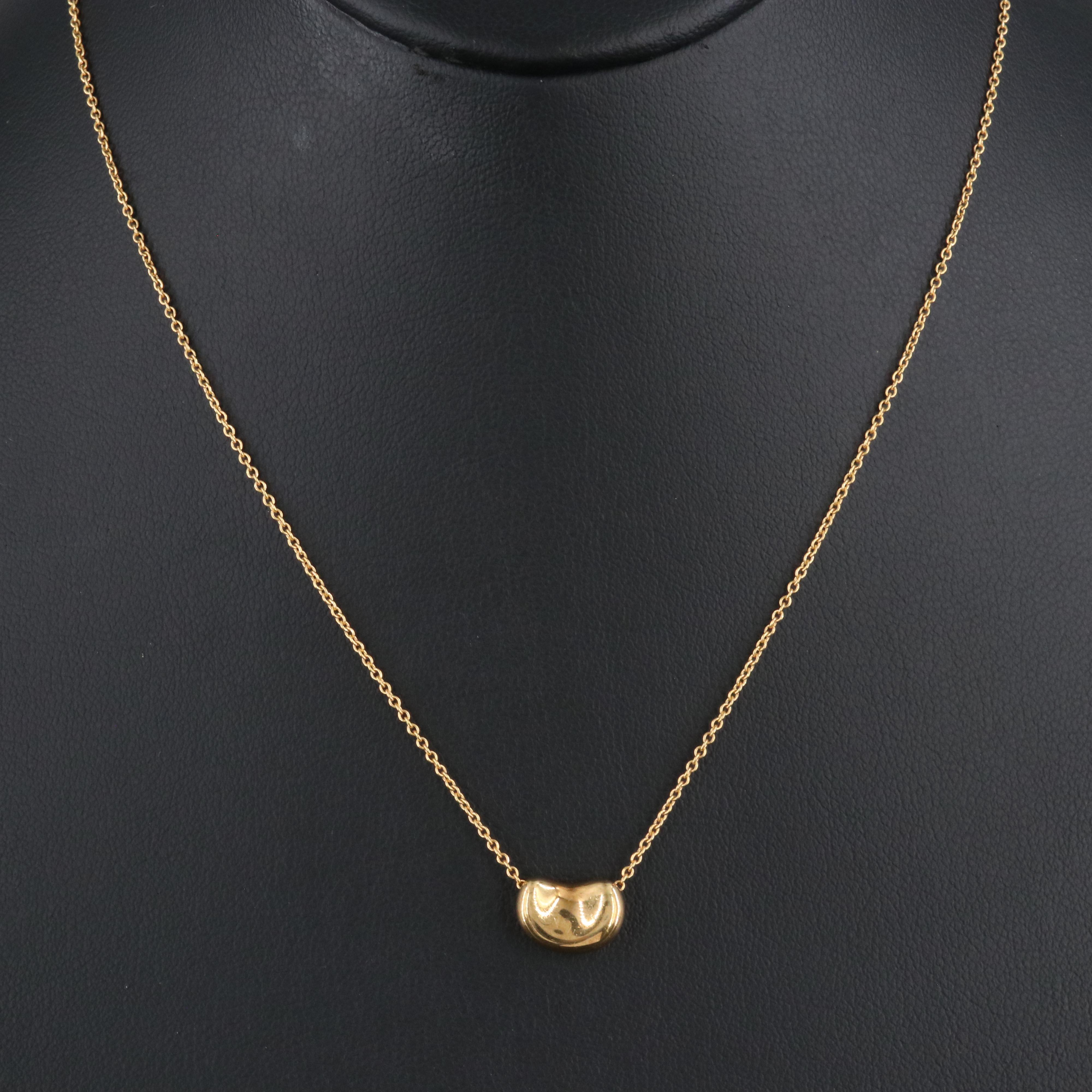 Elsa Peretti for Tiffany & Co. Bean Design 18K Necklace