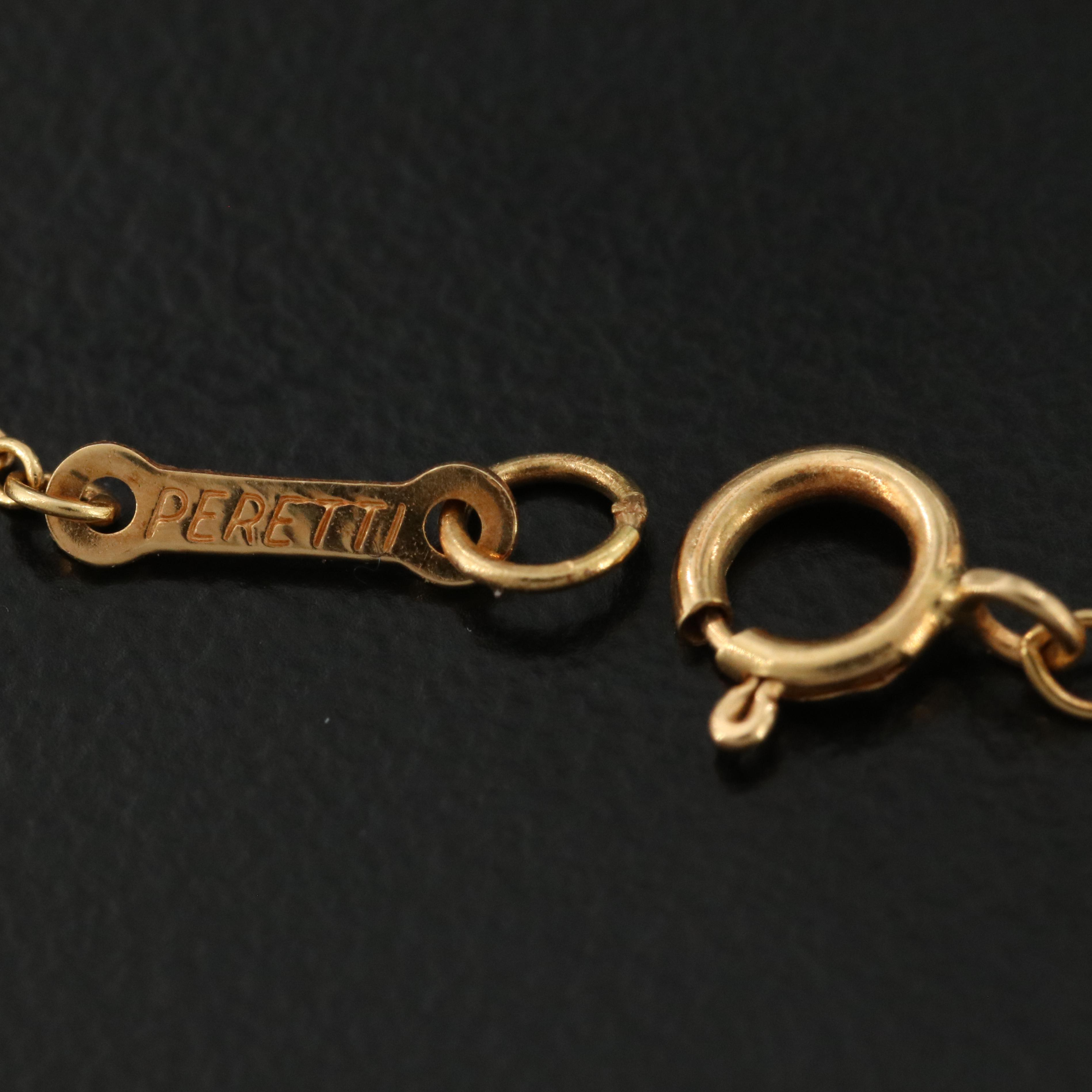 Elsa Peretti for Tiffany & Co. Bean Design 18K Necklace