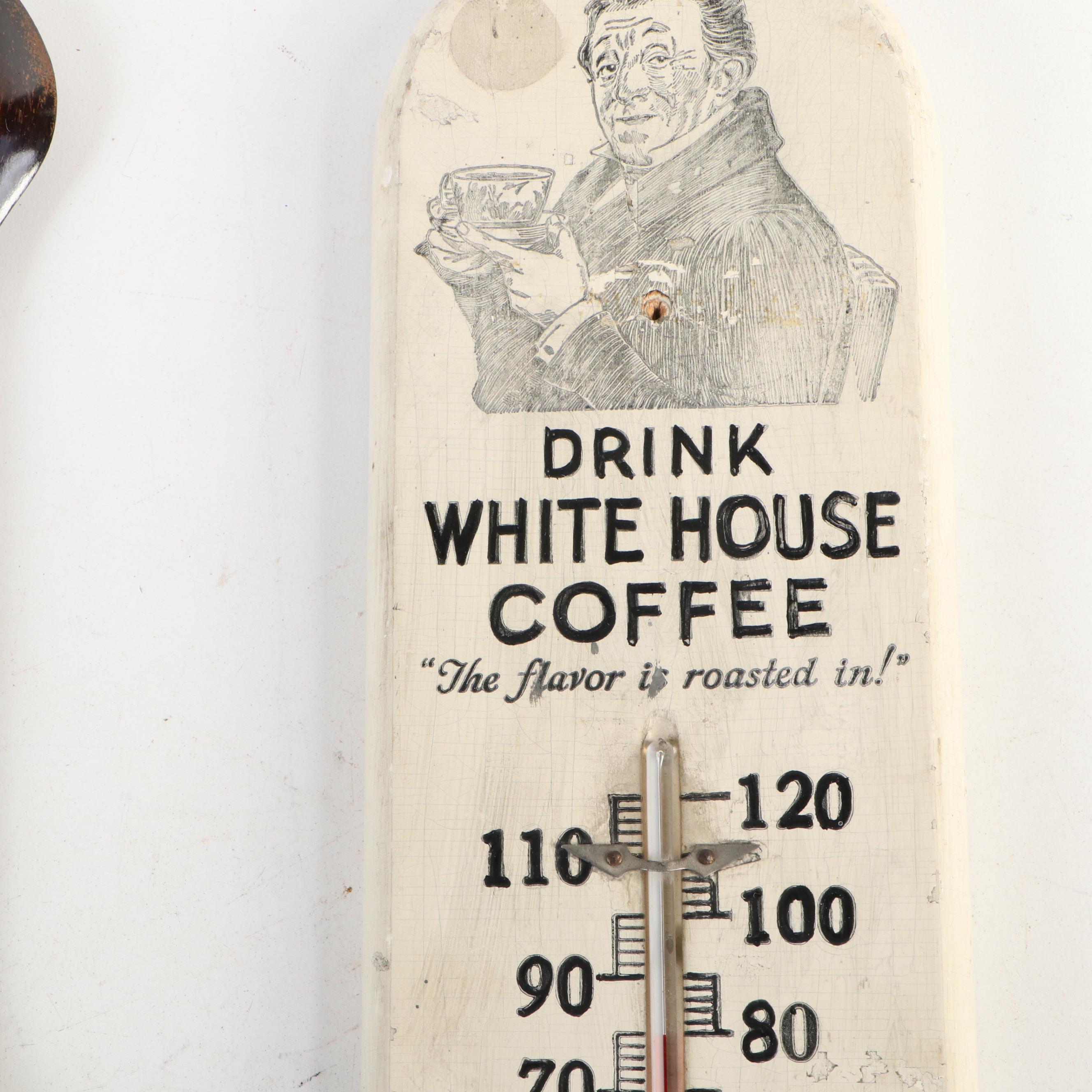 Dwinell-Wright Co Thermometer with Barometer and Other Wall Thermometers