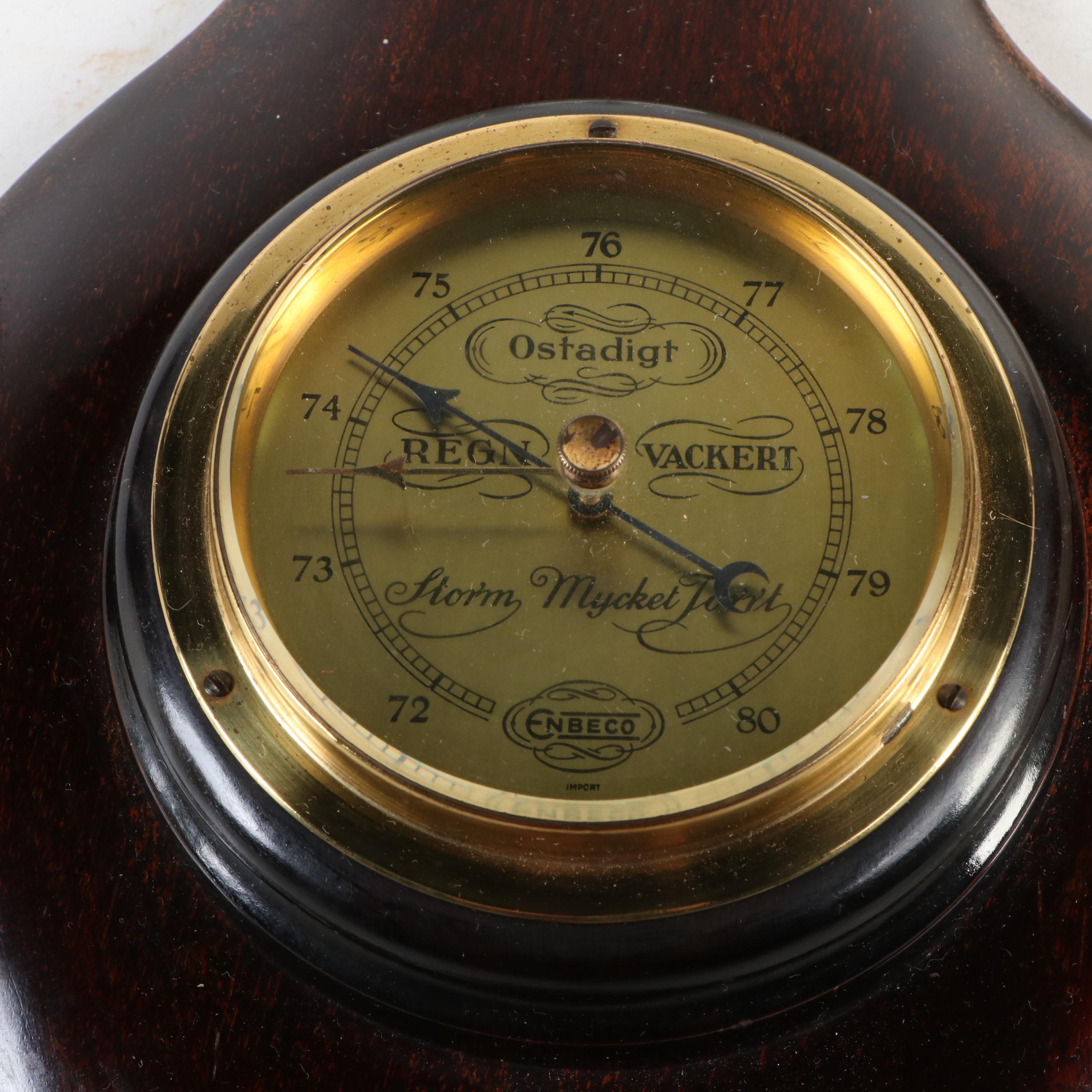 Dwinell-Wright Co Thermometer with Barometer and Other Wall Thermometers