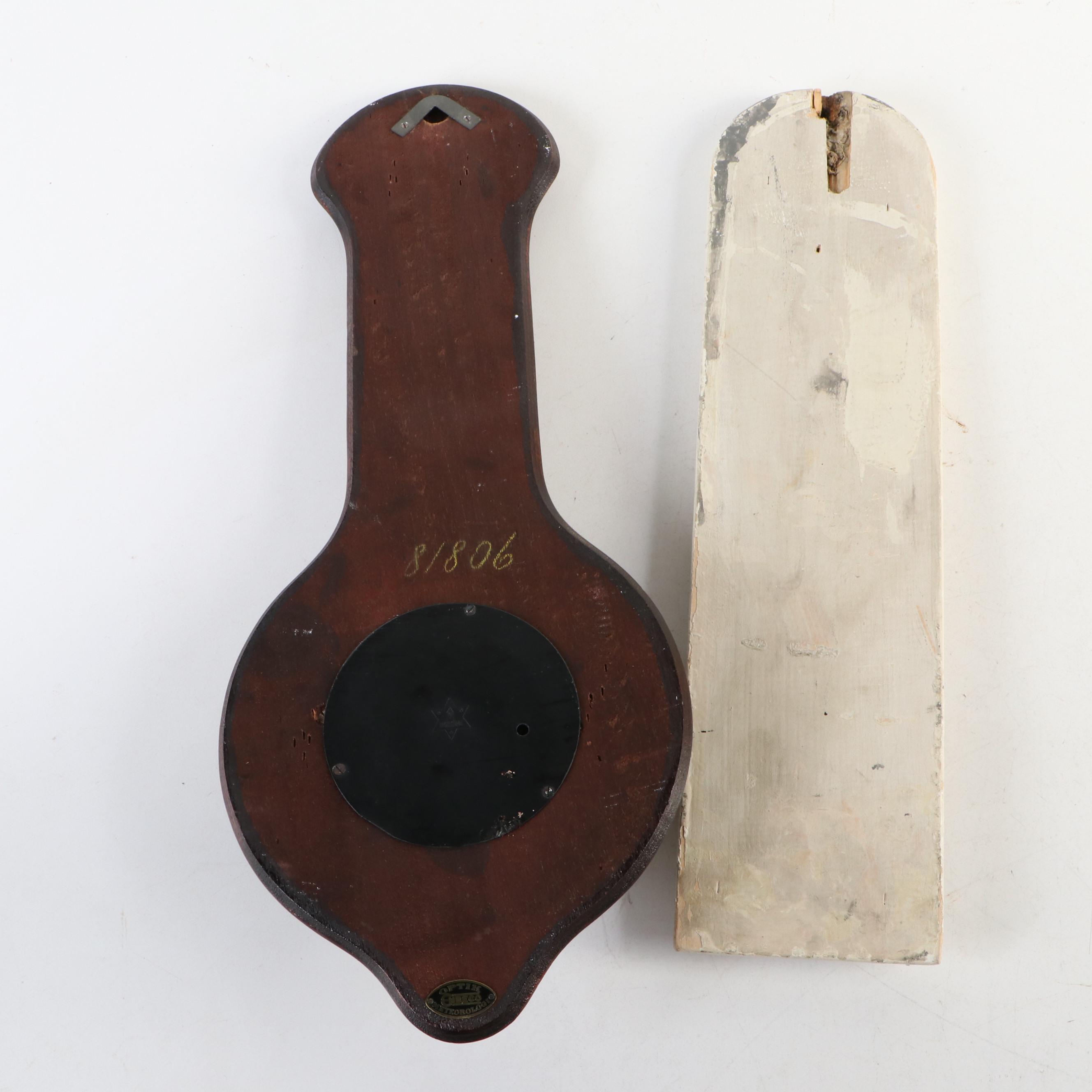 Dwinell-Wright Co Thermometer with Barometer and Other Wall Thermometers