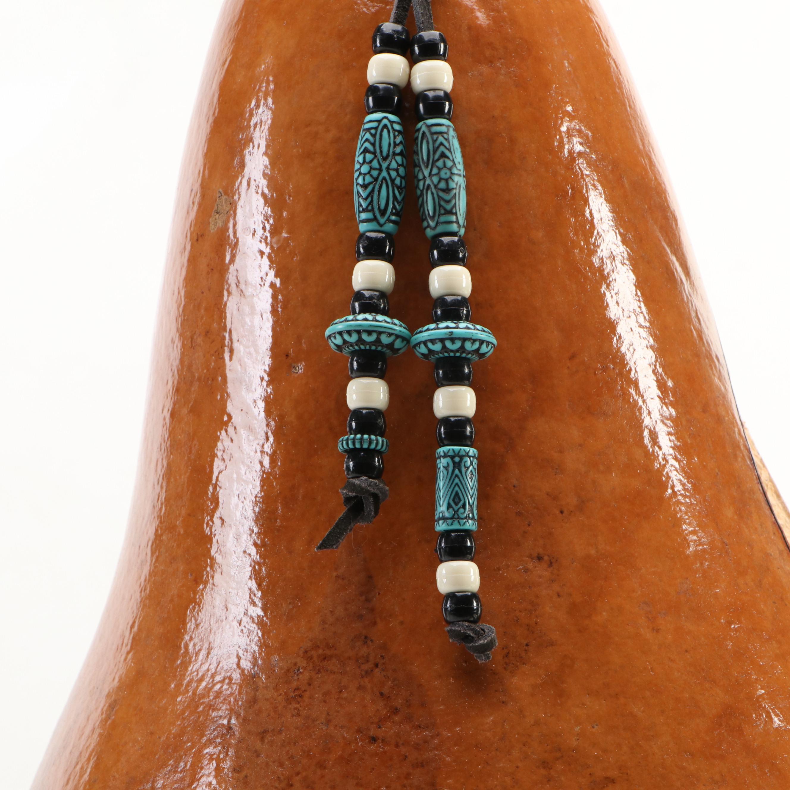 Sandra J. Price Hand-Carved and Painted Gourd