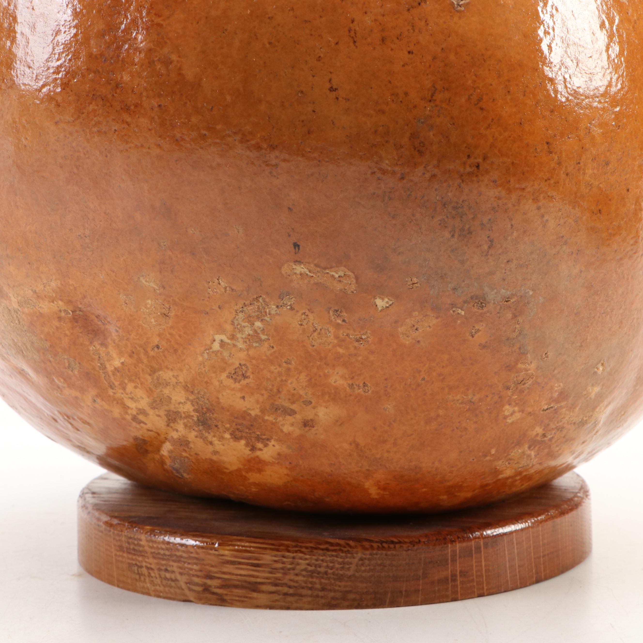 Sandra J. Price Hand-Carved and Painted Gourd