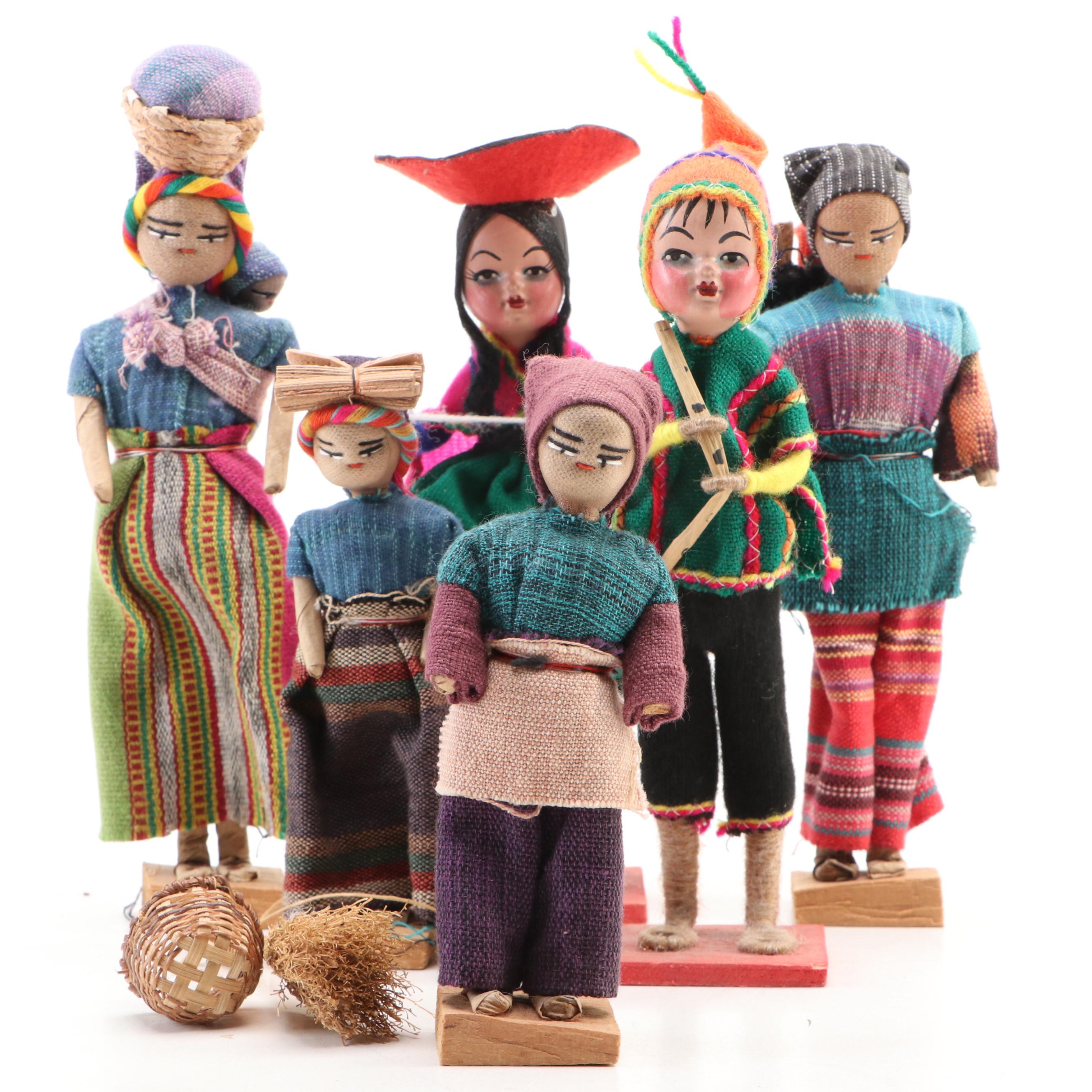 Peruvian Folk Art Handcrafted Dolls