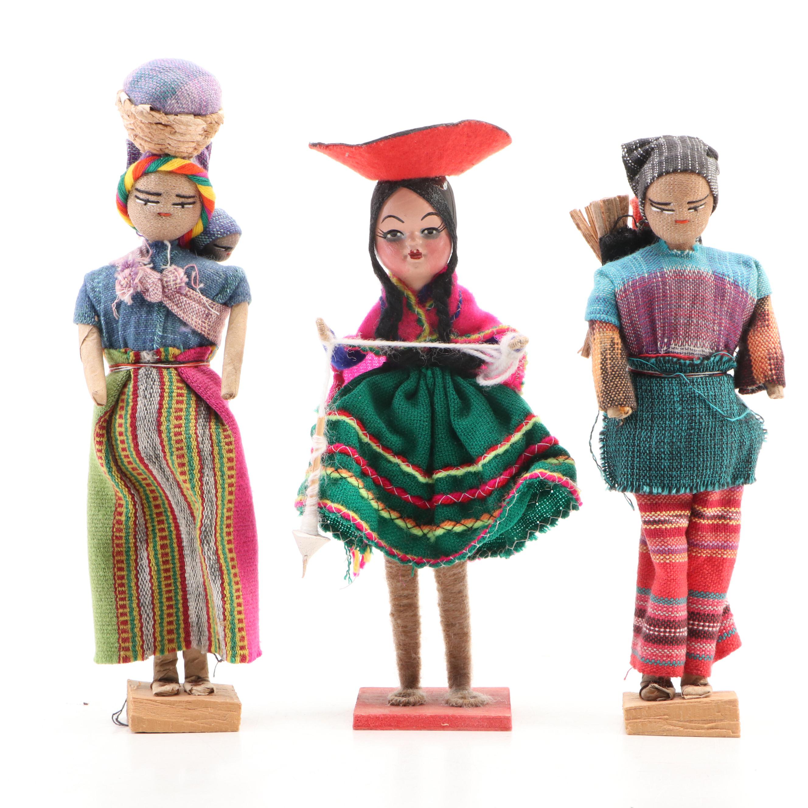 Peruvian Folk Art Handcrafted Dolls