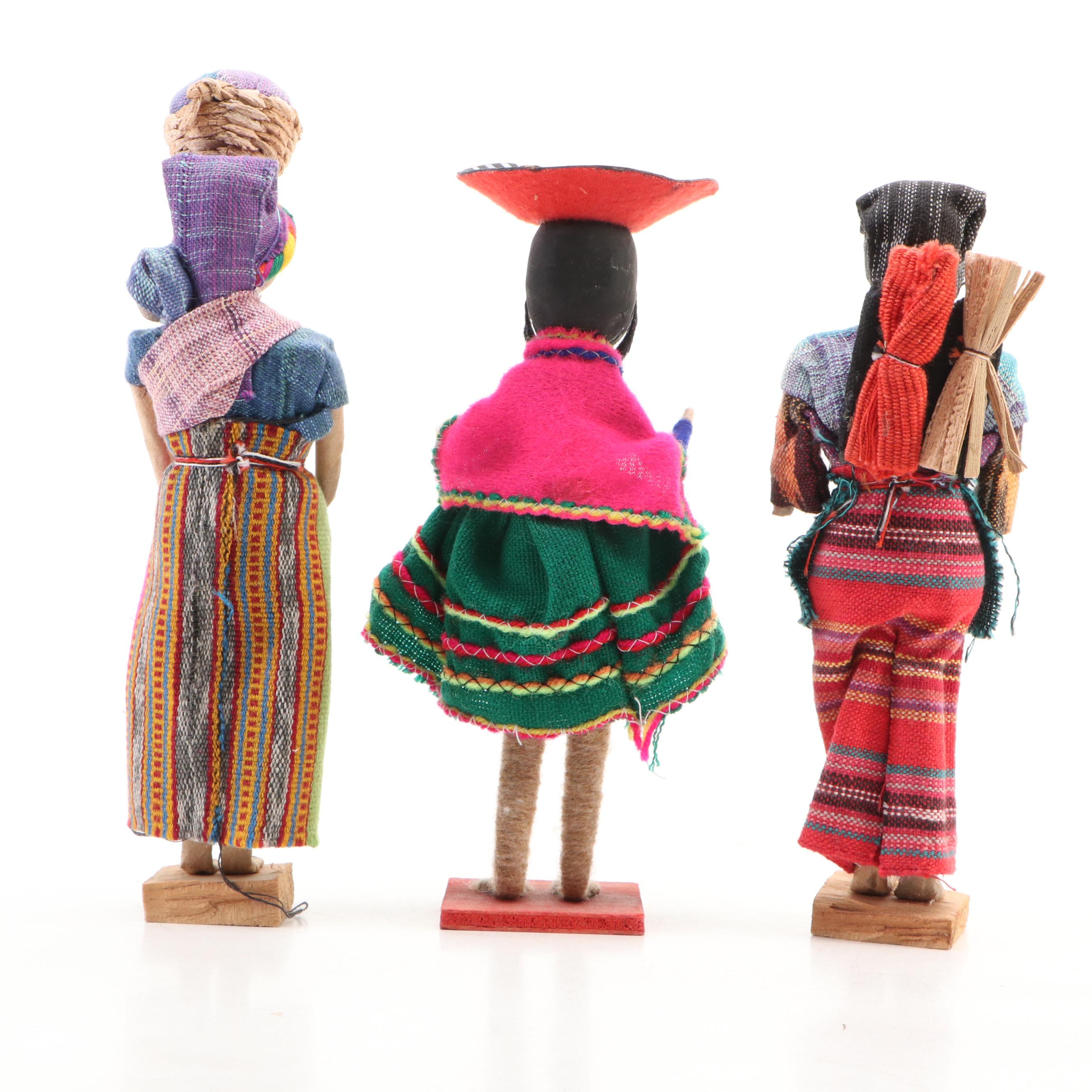 Peruvian Folk Art Handcrafted Dolls