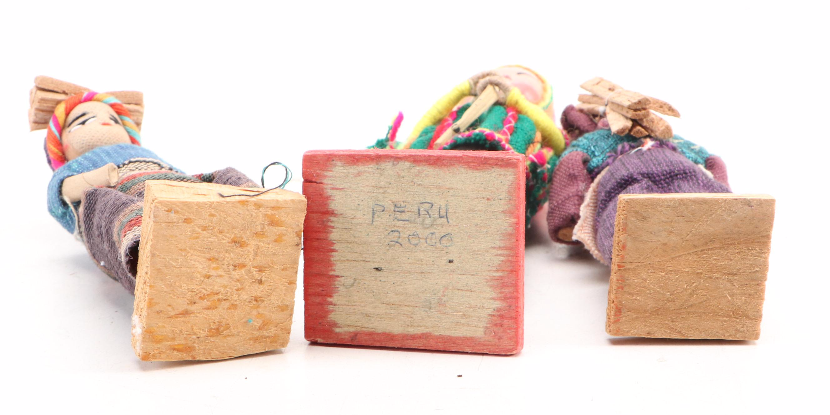 Peruvian Folk Art Handcrafted Dolls