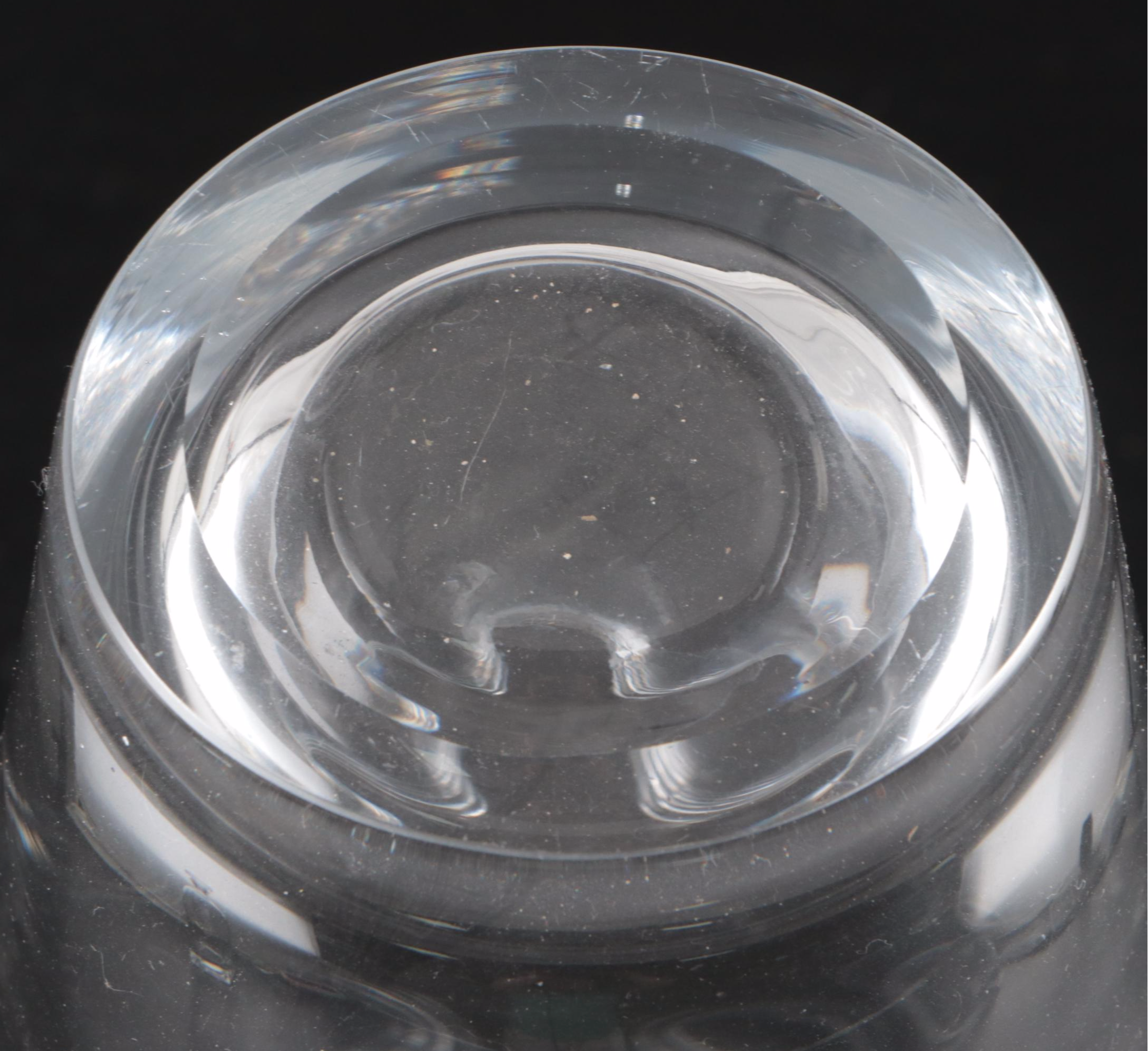 Crystal Handkerchief Vase, Pedestal Pitcher and Rossini Style Glass Decanter