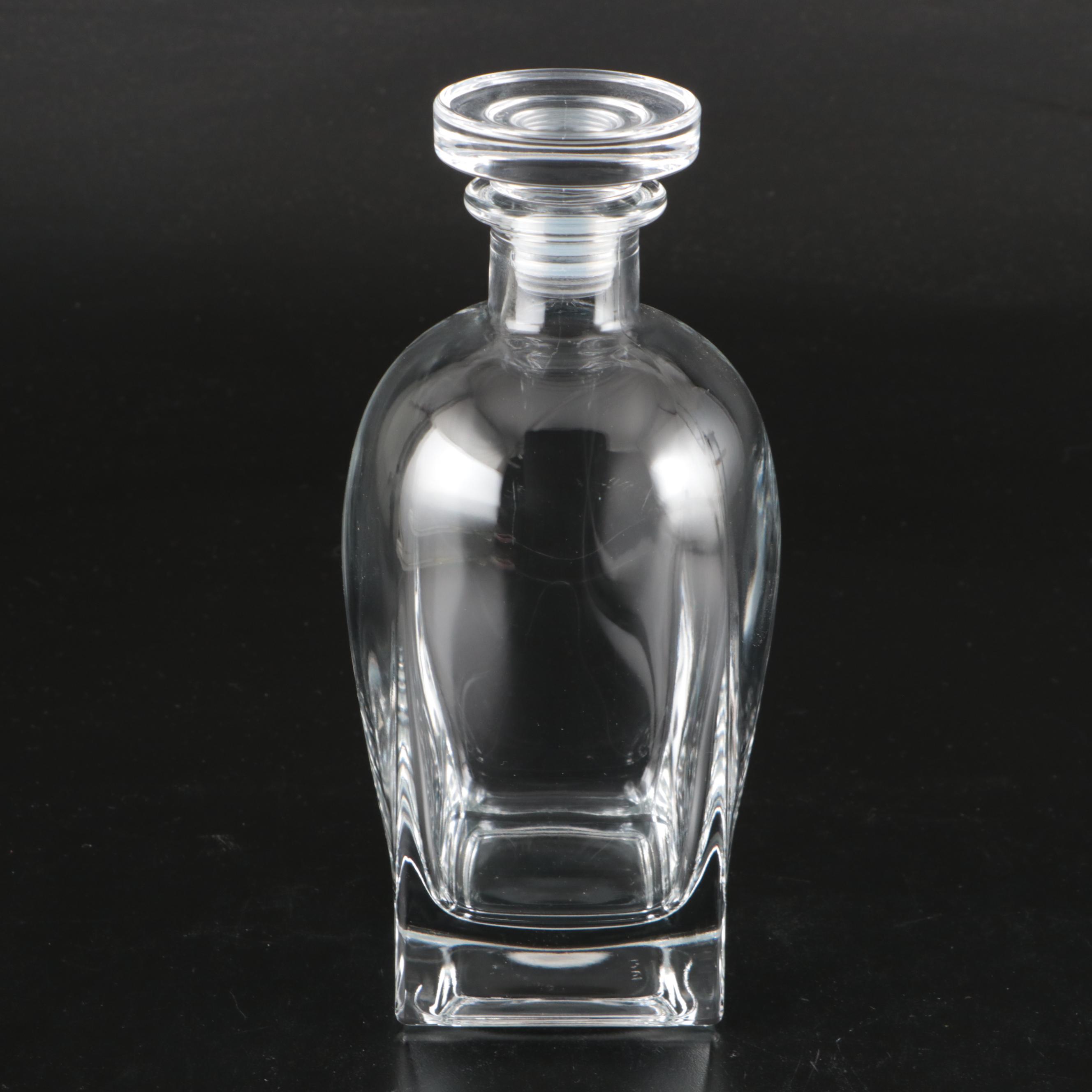 Crystal Handkerchief Vase, Pedestal Pitcher and Rossini Style Glass Decanter