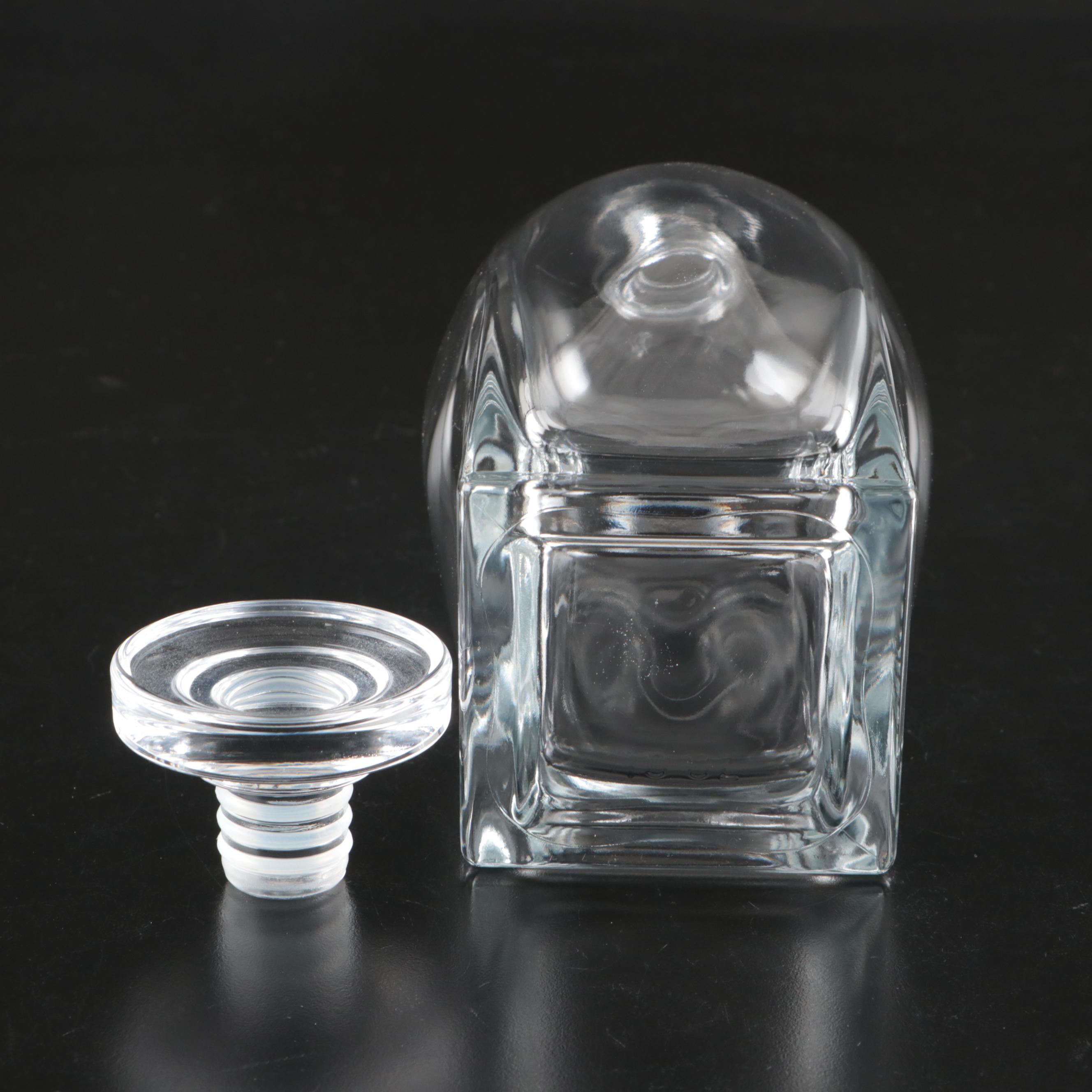 Crystal Handkerchief Vase, Pedestal Pitcher and Rossini Style Glass Decanter