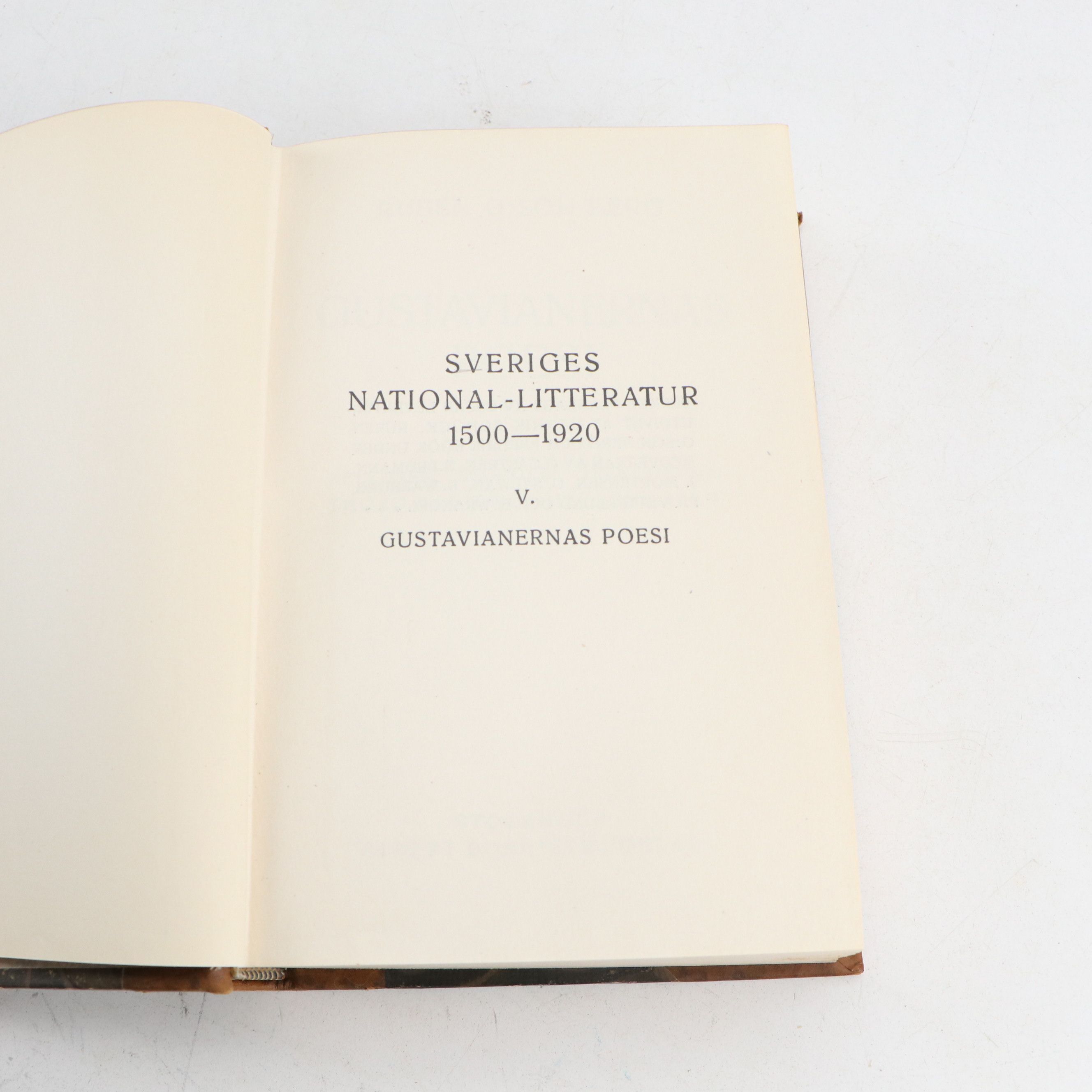 "Levande Svensk Litteratur" and "Sveriges National-Litteratur" Partial Sets