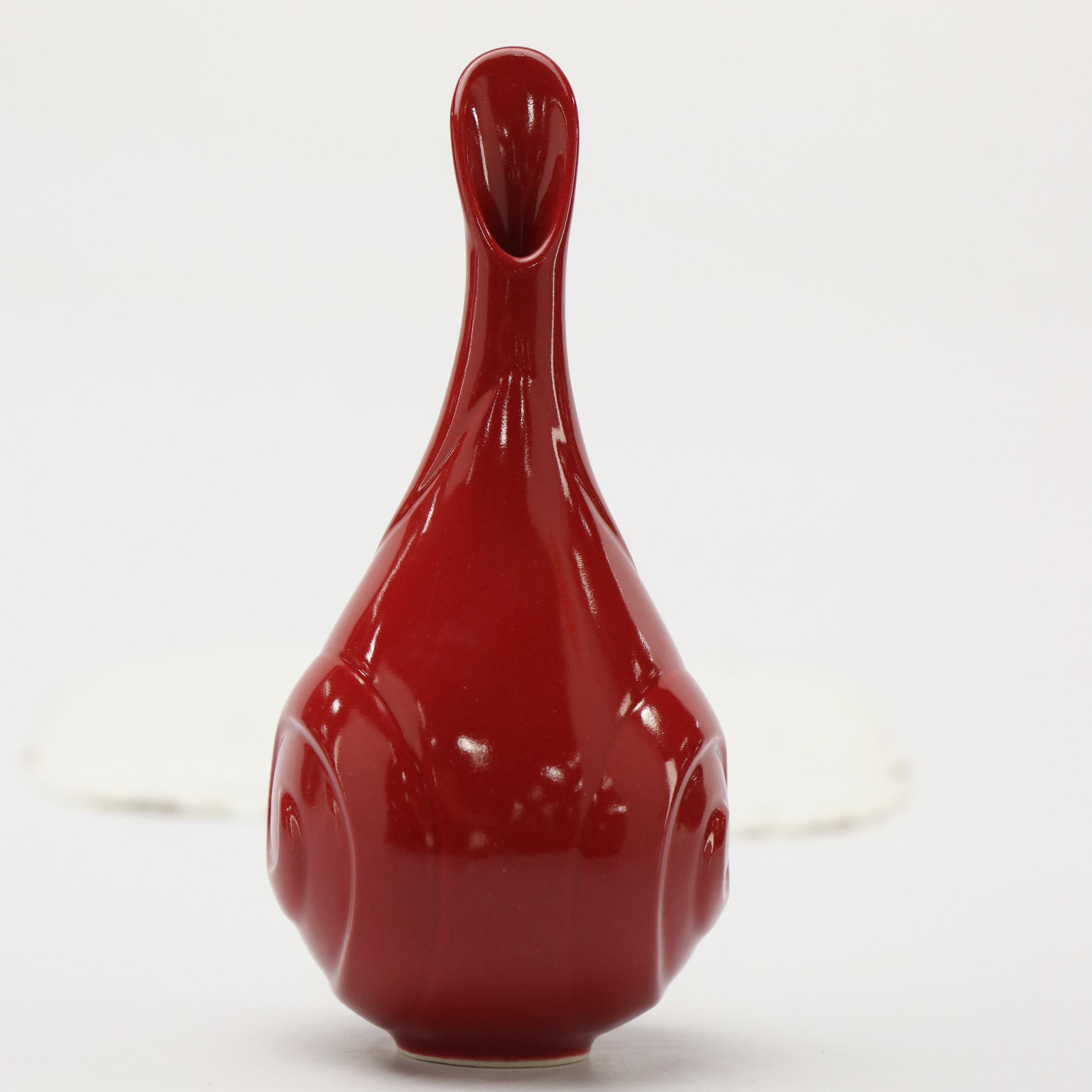 Rookwood Pottery Red Ceramic Bud Vase, 2015