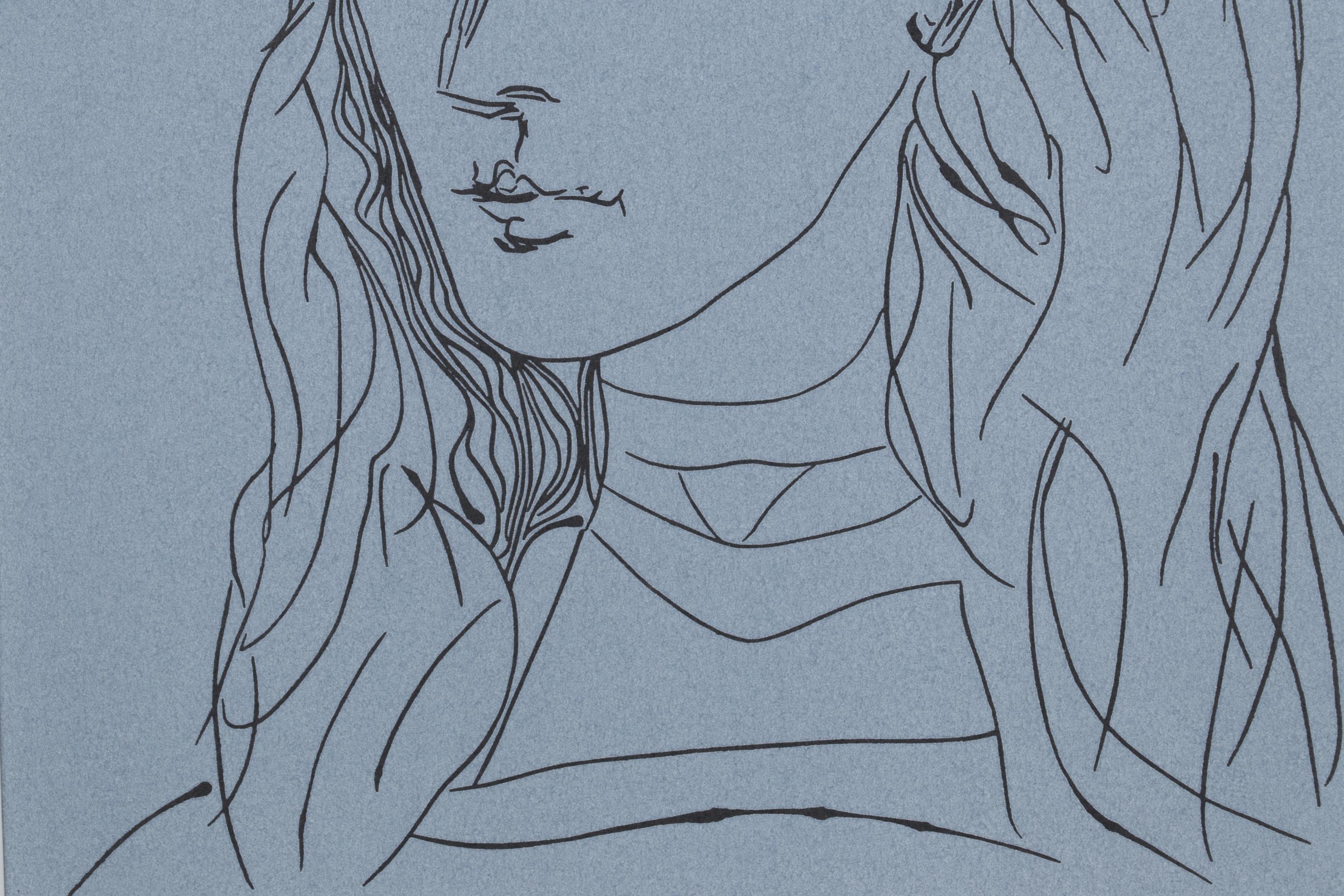 Pablo Picasso Linoleum Cut "Jacqueline," 1962