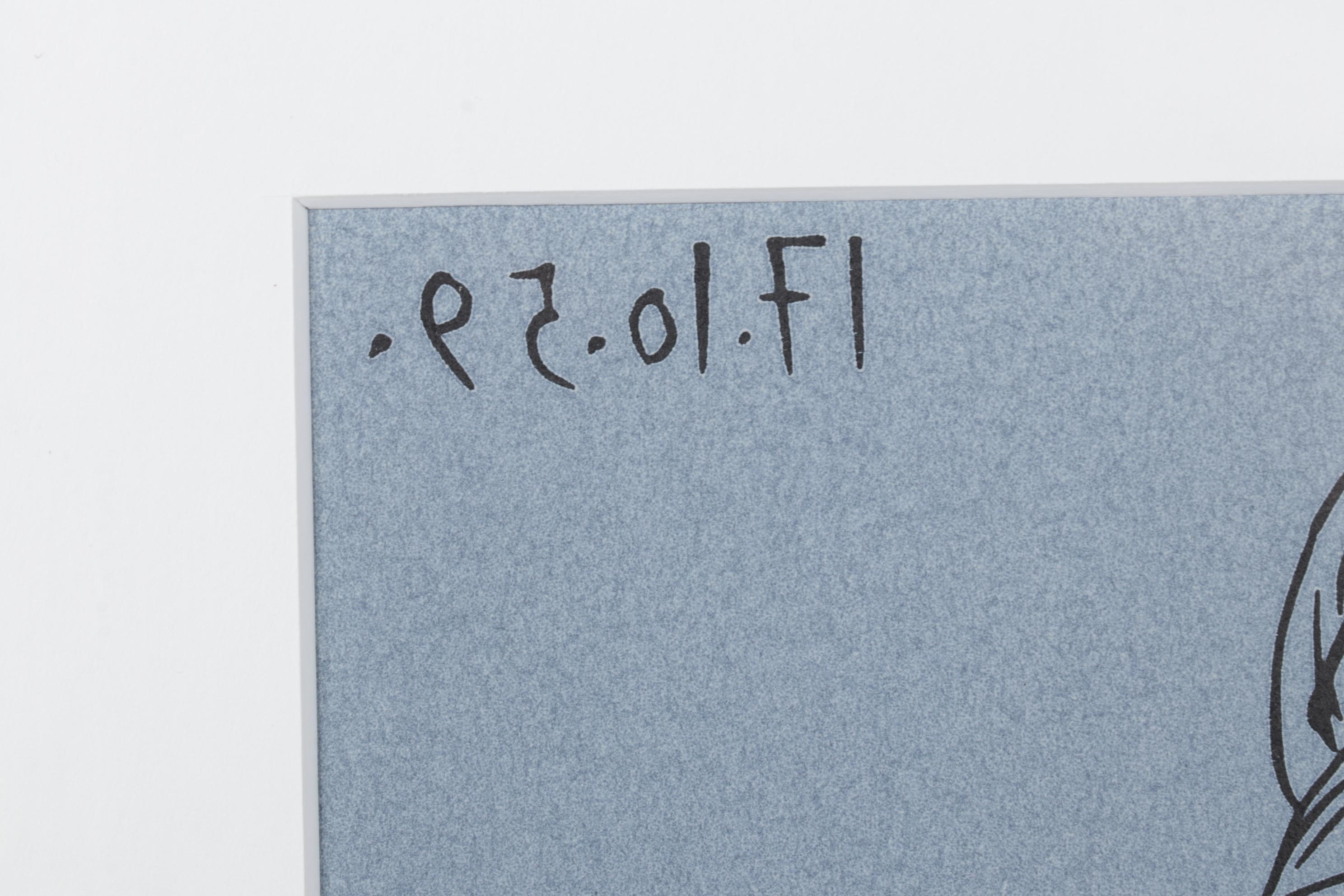 Pablo Picasso Linoleum Cut "Jacqueline," 1962