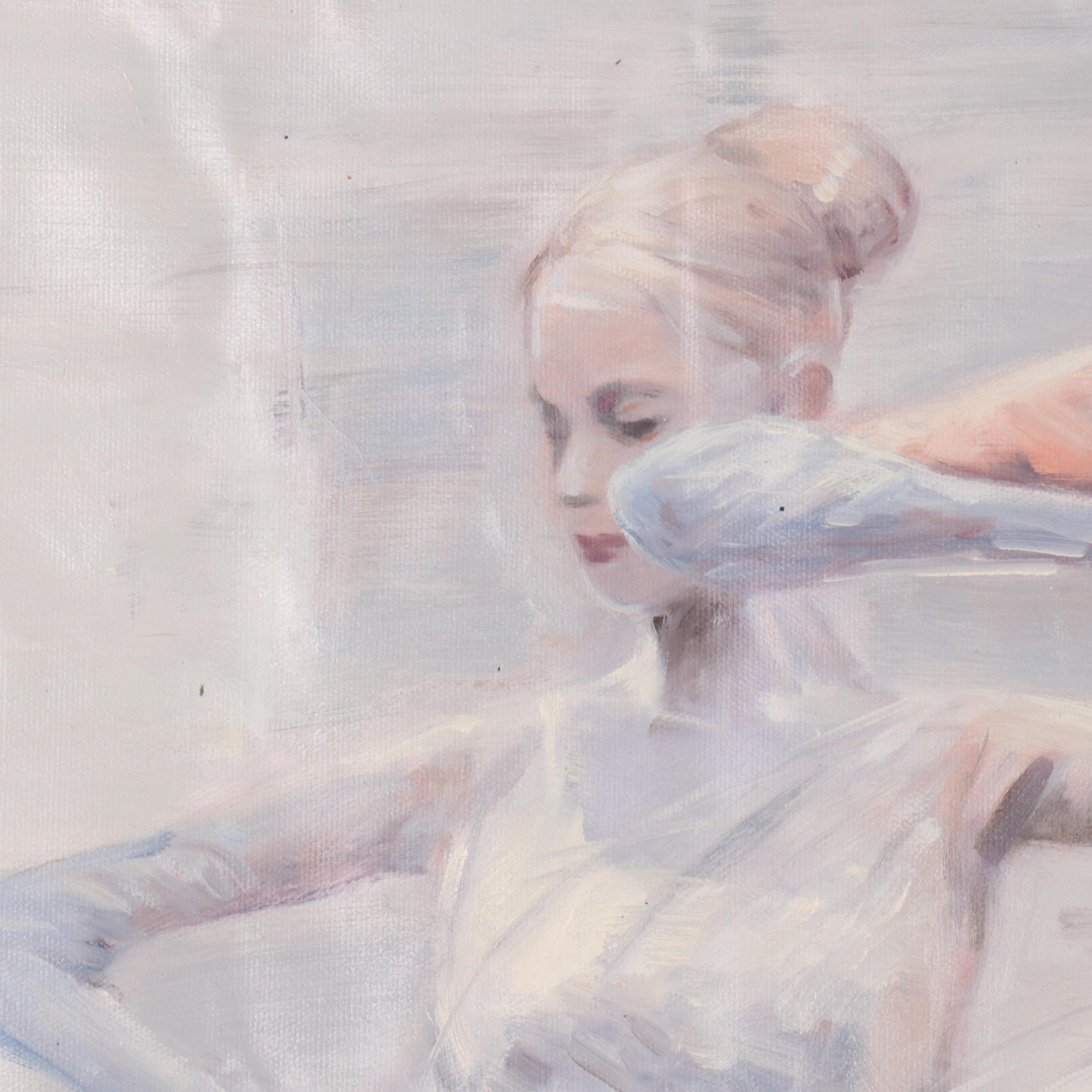 N. Ming Figural Oil Painting of Ballet Dancers, 21st Century