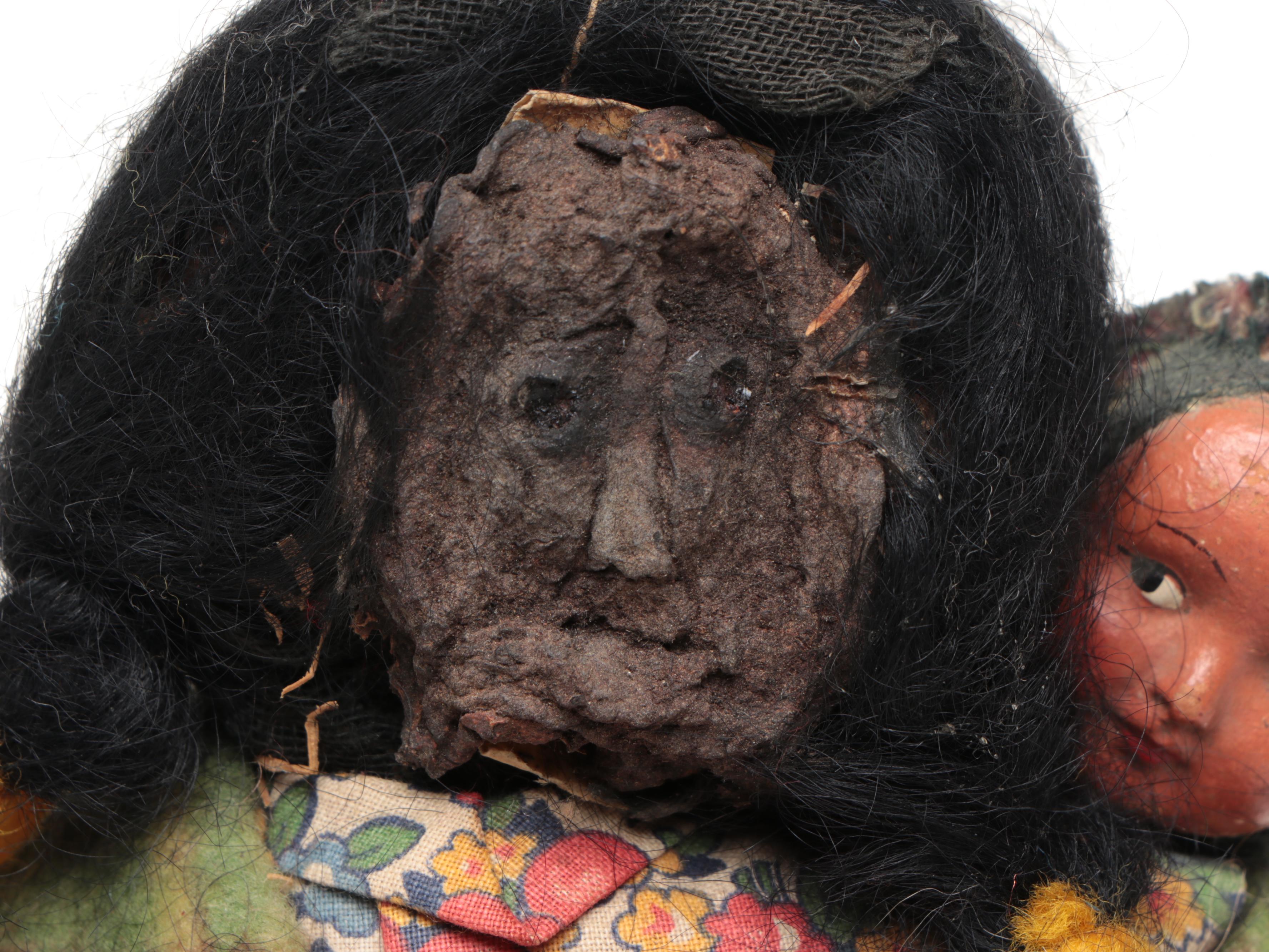 Southwestern Style Wood and Wool Skookum Dolls