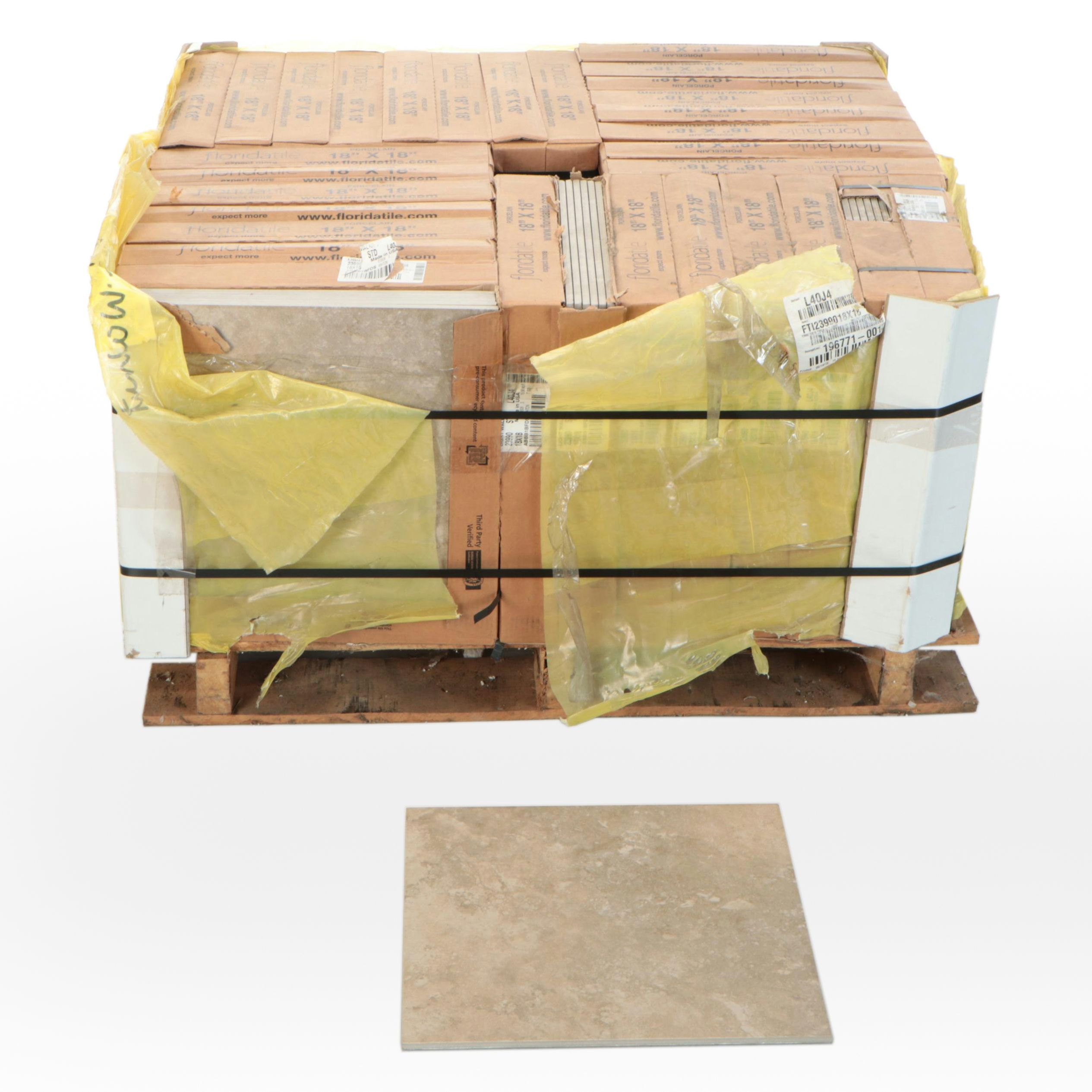 Floridatile "Light Walnut" Porcelain Floor Tiles