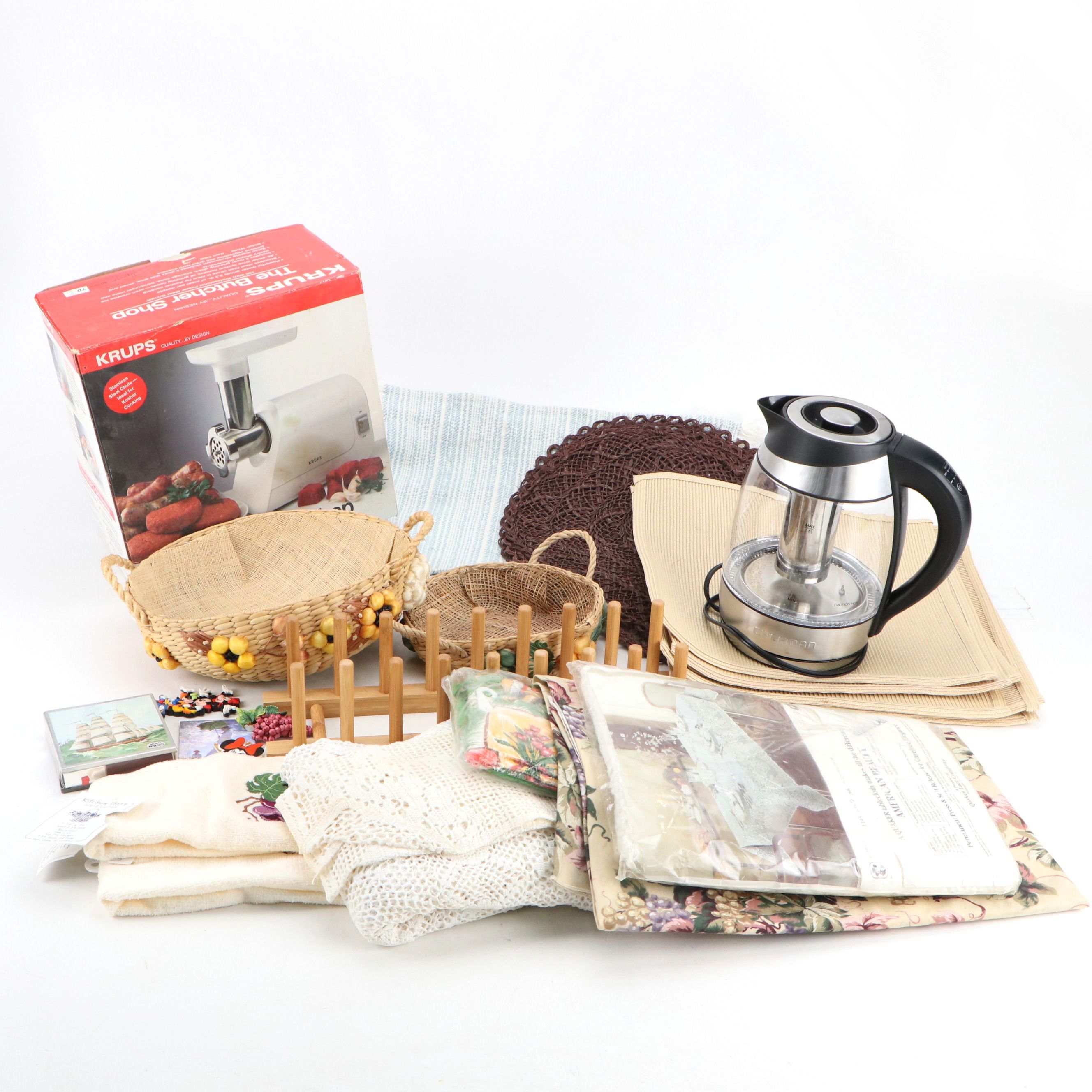 Chefman Hot Water Kettle with Other Table Linens and Kitchen Accessories