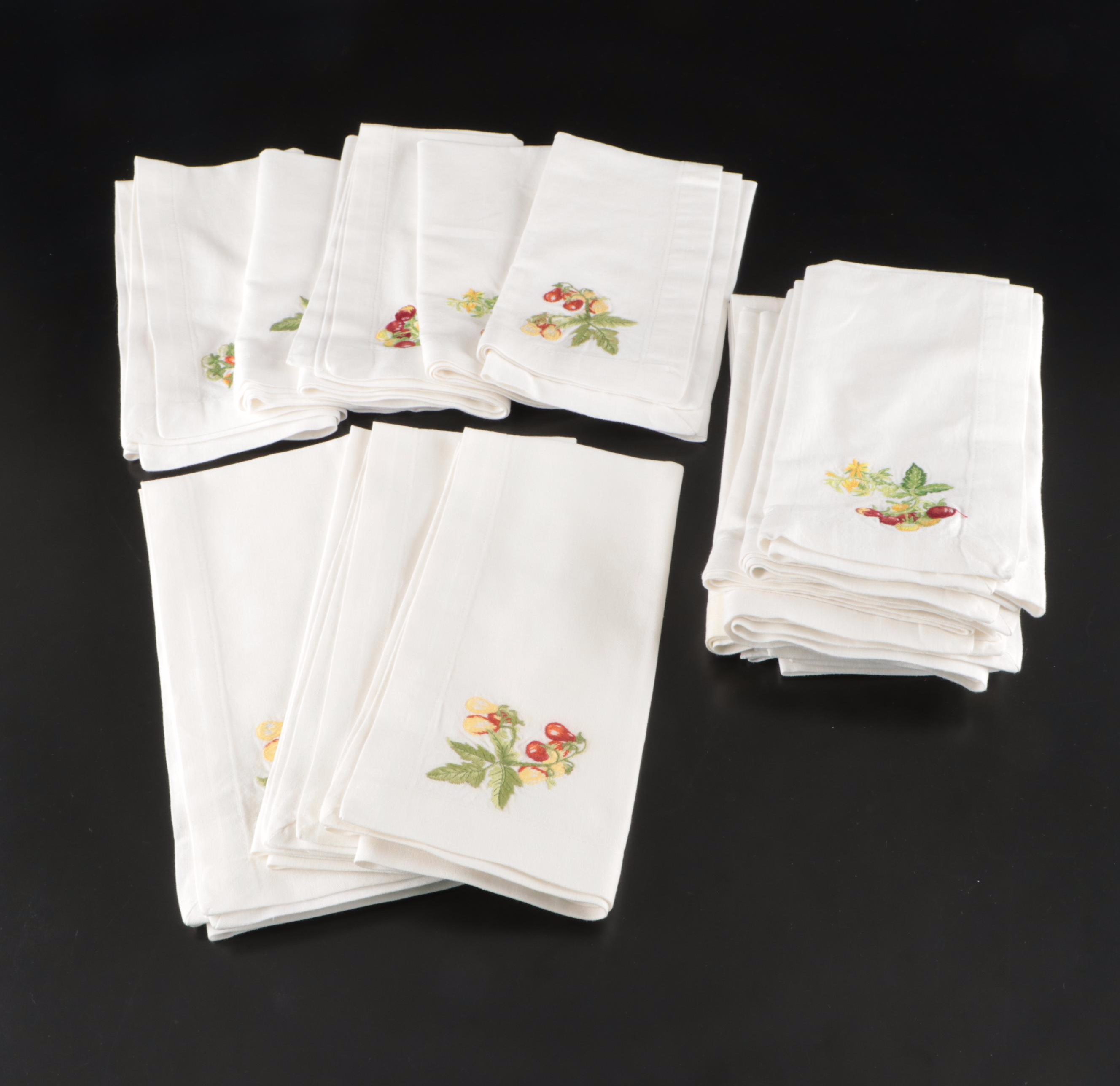 Williams-Sonoma Metal Kitchen Canisters and Napkins with More Table Décor