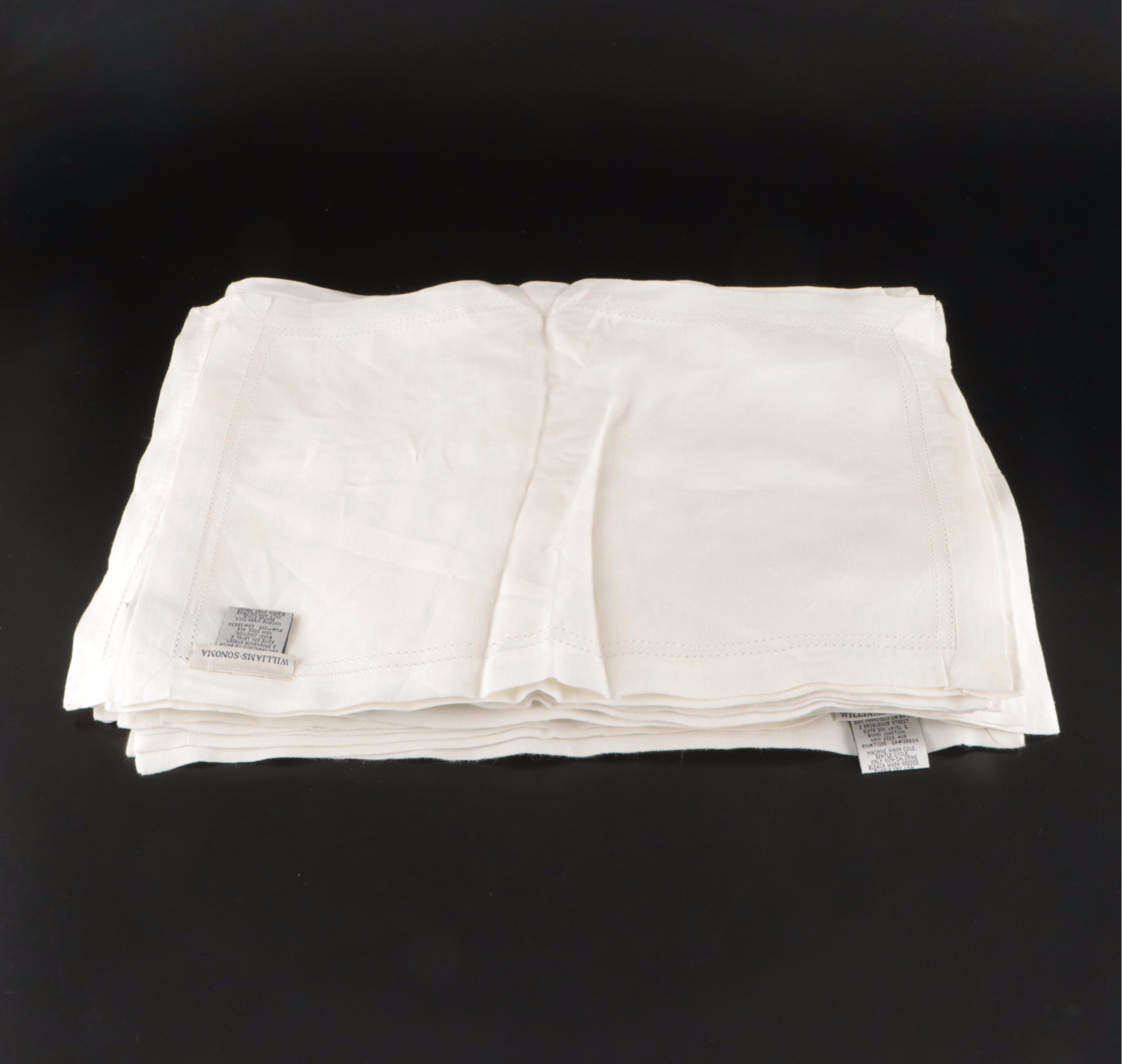 Williams-Sonoma Metal Kitchen Canisters and Napkins with More Table Décor