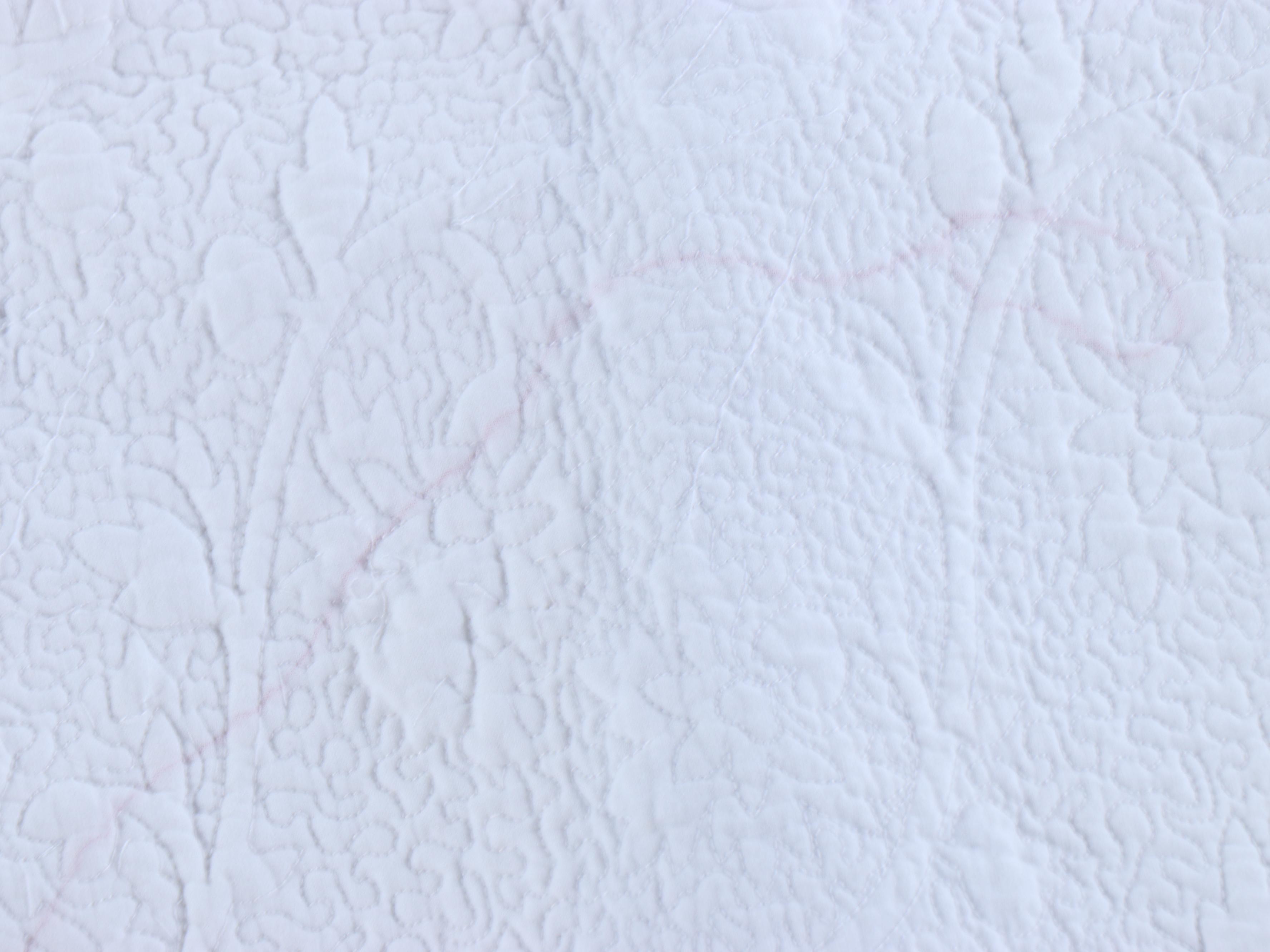 Williams Sonoma White Cotton Coverlet with Other Blue and Yellow Coverlets