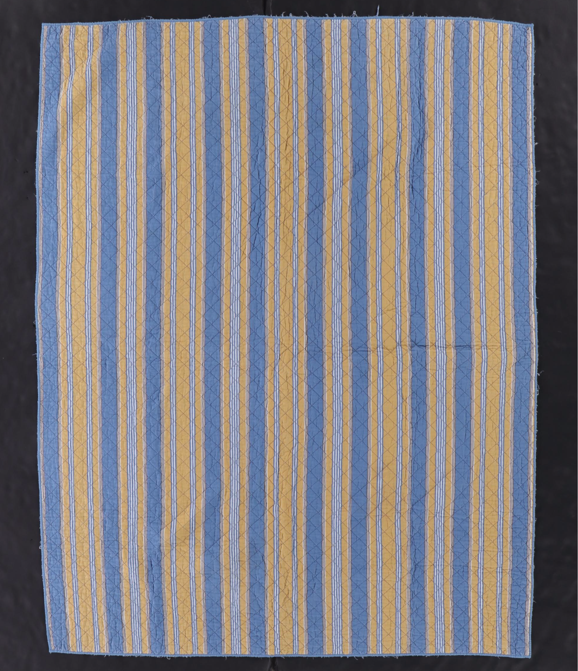 Williams Sonoma White Cotton Coverlet with Other Blue and Yellow Coverlets