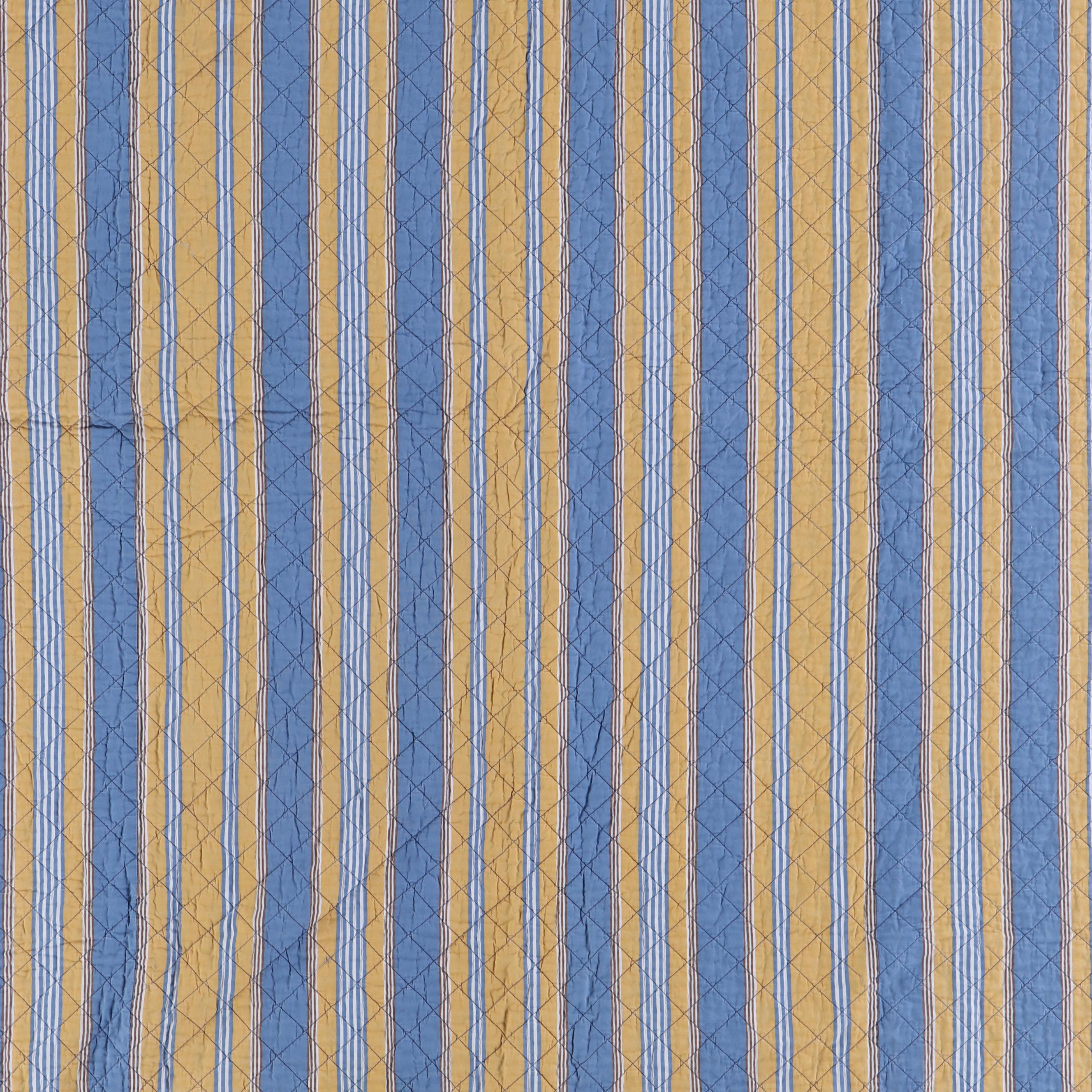 Williams Sonoma White Cotton Coverlet with Other Blue and Yellow Coverlets