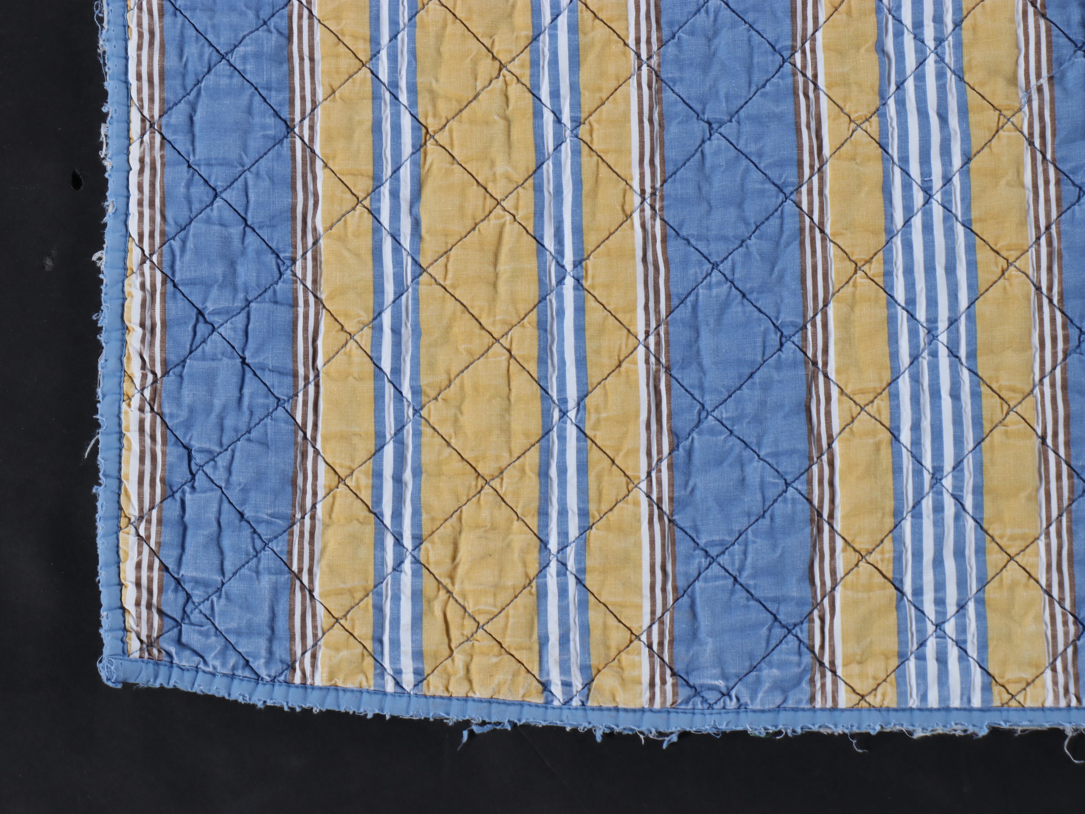 Williams Sonoma White Cotton Coverlet with Other Blue and Yellow Coverlets