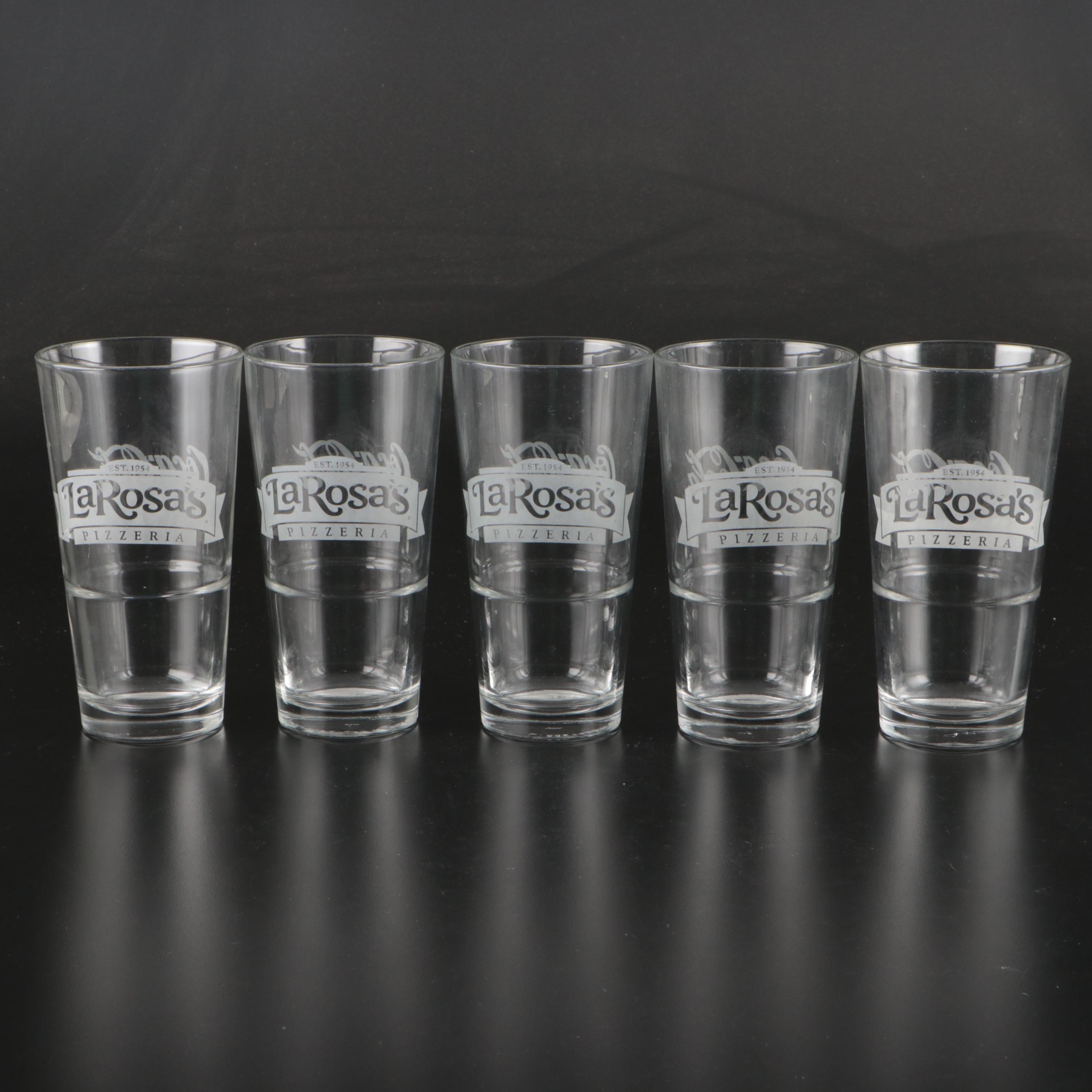 Libbey LaRosa's and Coca-Cola Label Pint Glasses