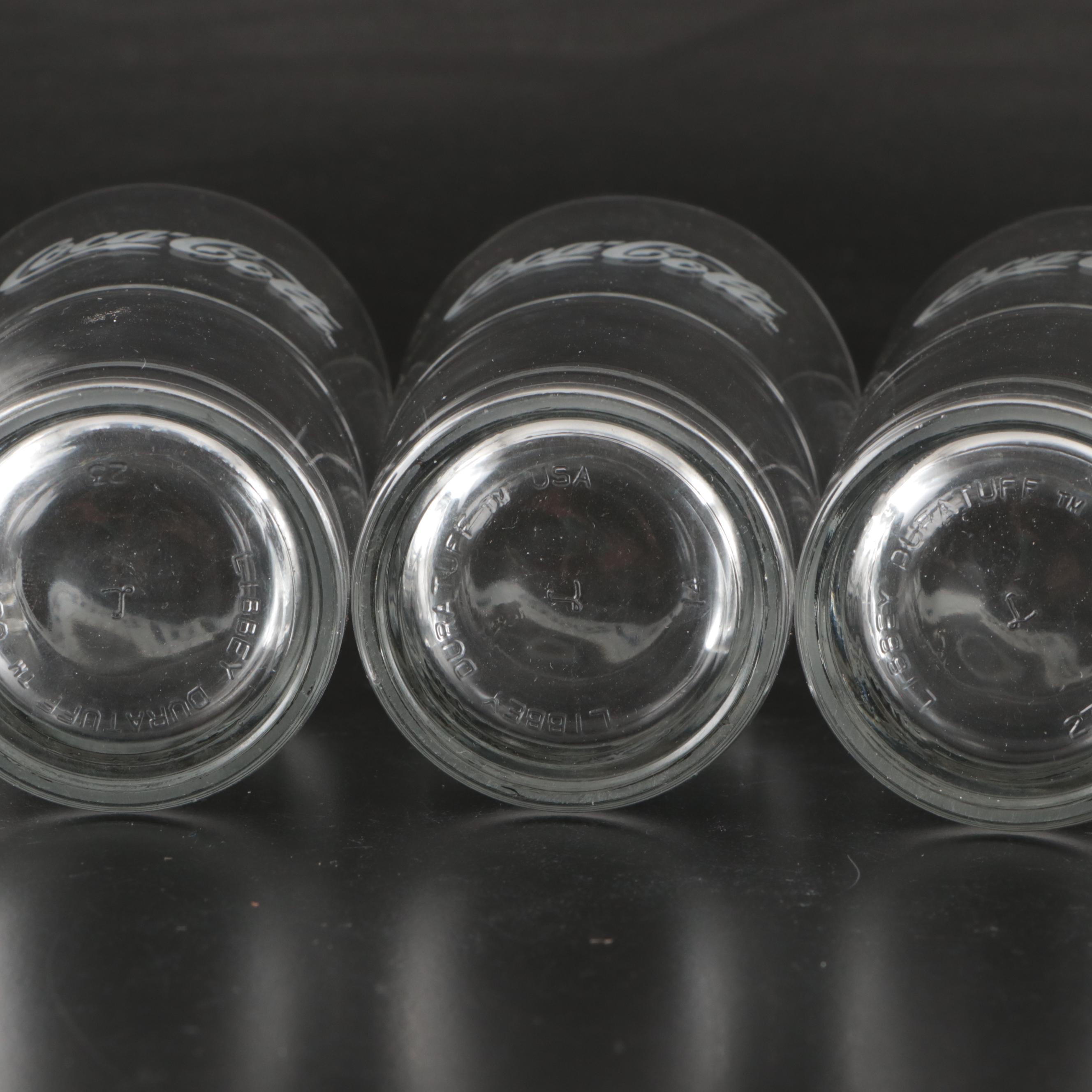 Libbey LaRosa's and Coca-Cola Label Pint Glasses