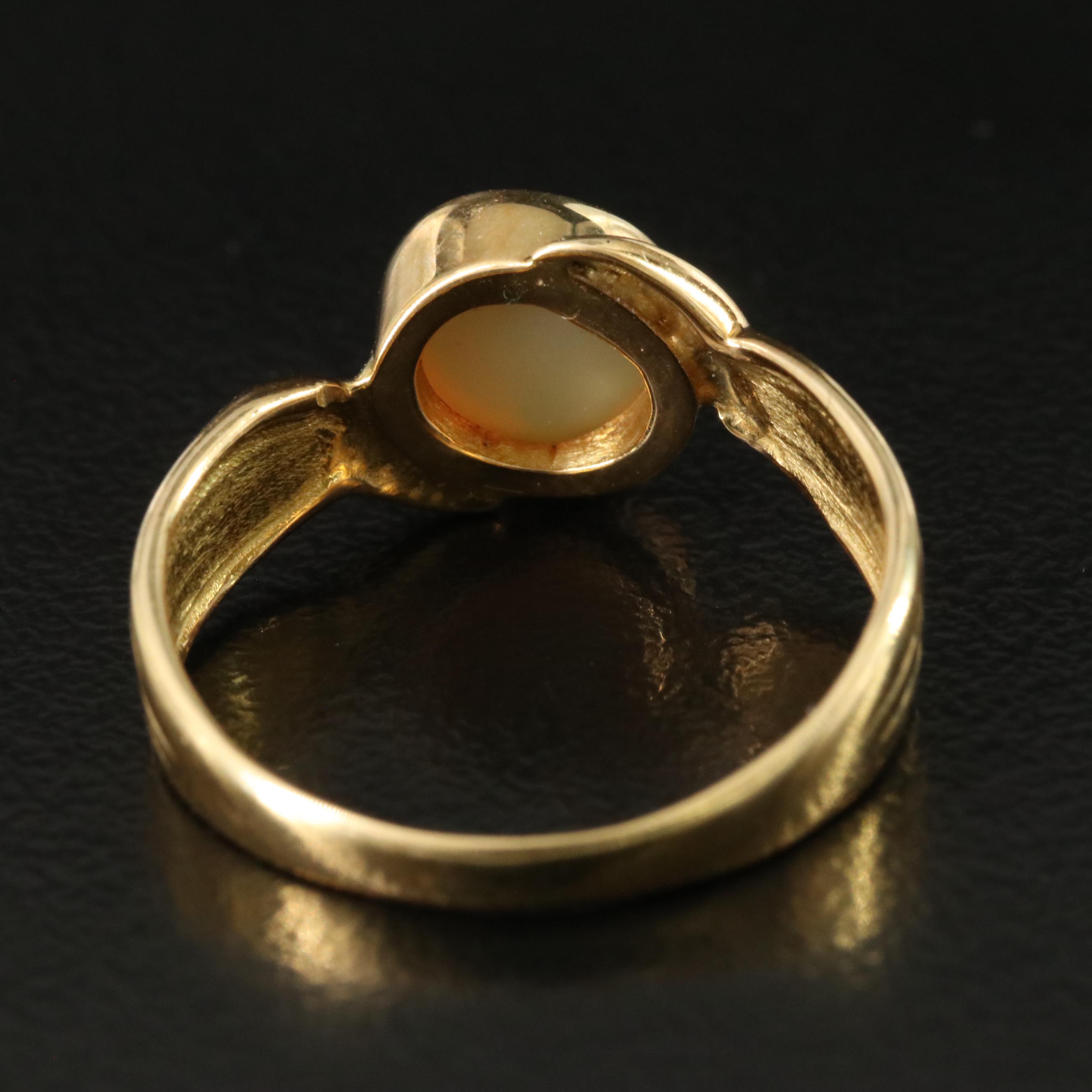 18K Opal Bypass Ring