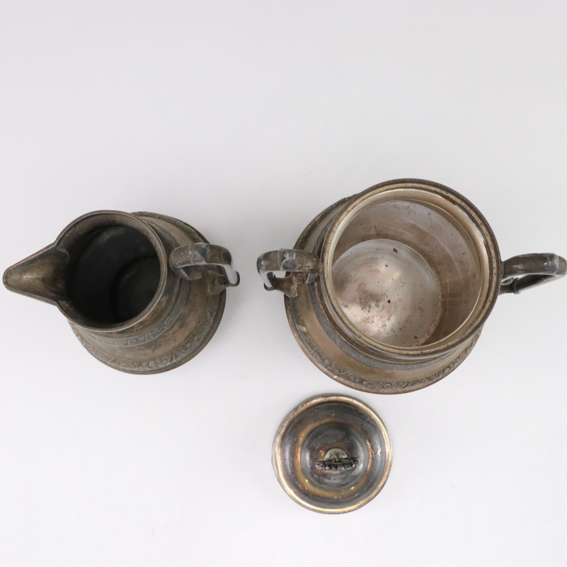 Barker Ellis Silver Plate Reticulated Bowl with Serving Tray and More