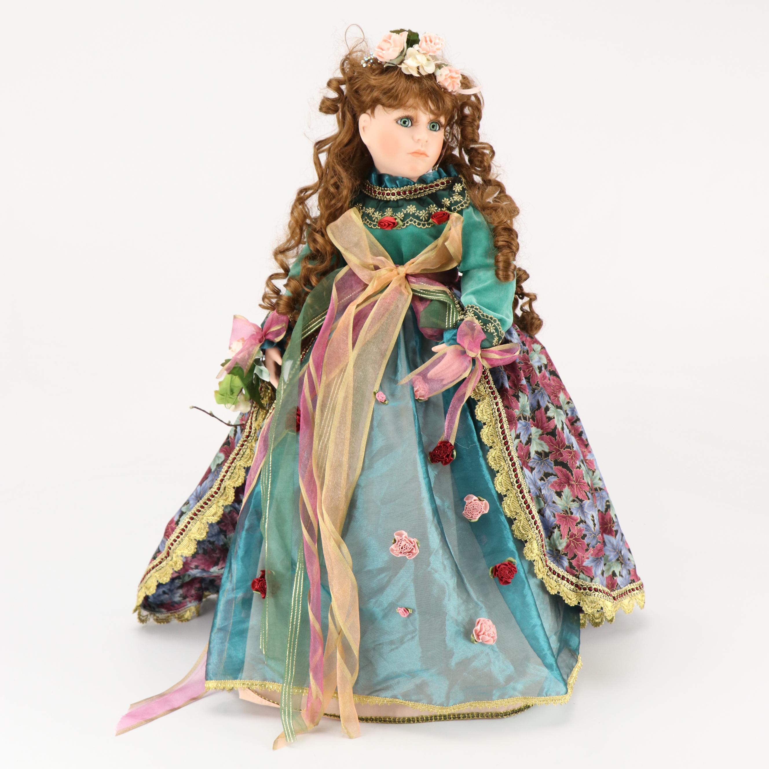 Dolls by Jerri and Kingstate Porcelain Dolls with Porcelain Baby Doll